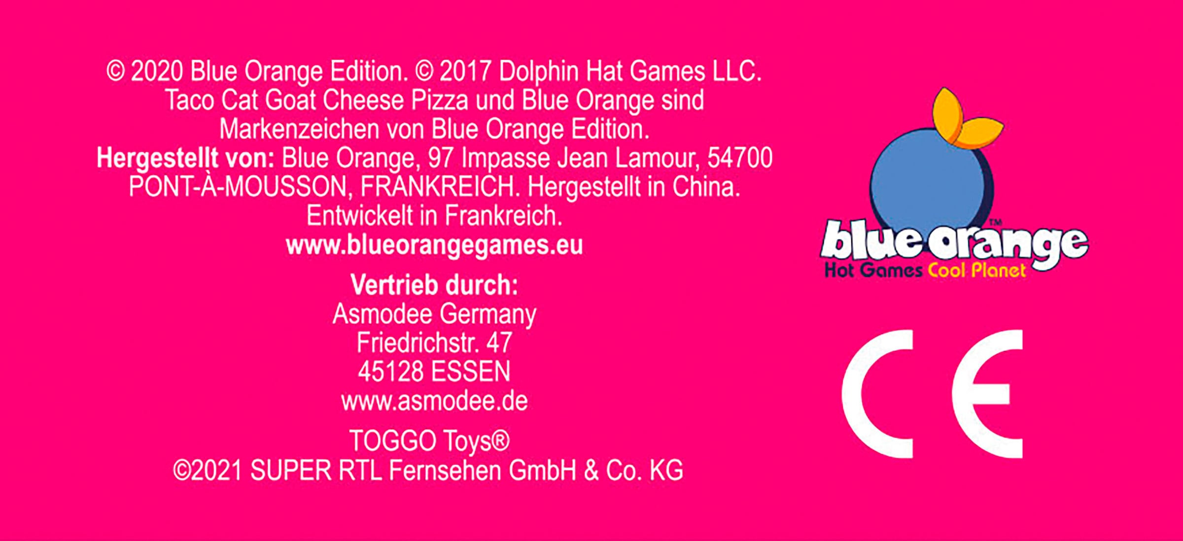 Asmodee Spiel »Taco Katze Ziege Käse Pizza«