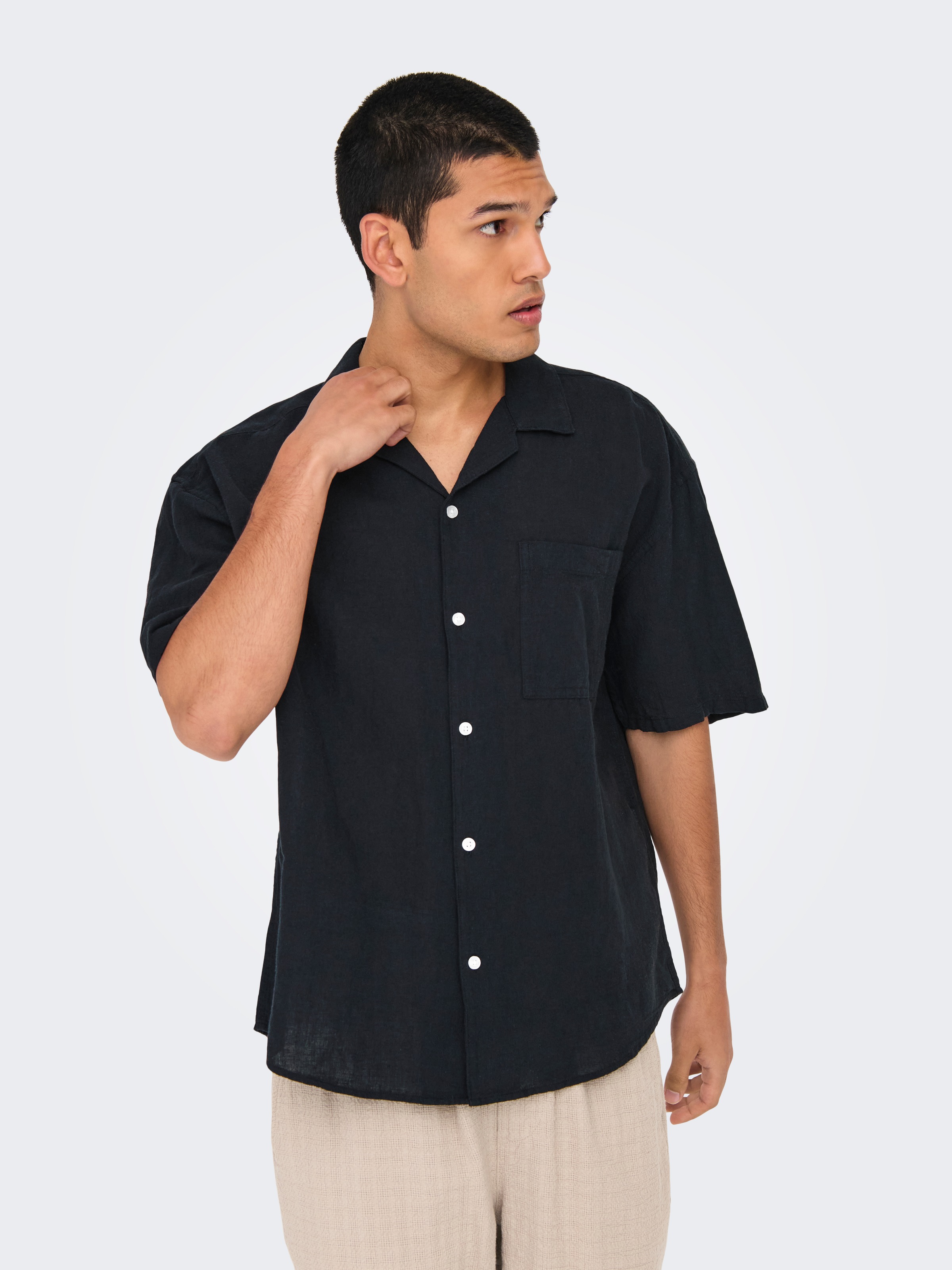 ONLY & SONS Kurzarmhemd »ONSCAIDEN LIFE RELAX SS RESORT 1PKT SHIR«