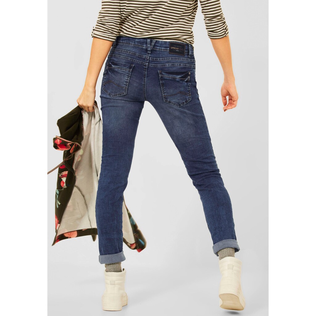 Cecil 5-Pocket-Jeans, mit Ziernähten in zwei Farben