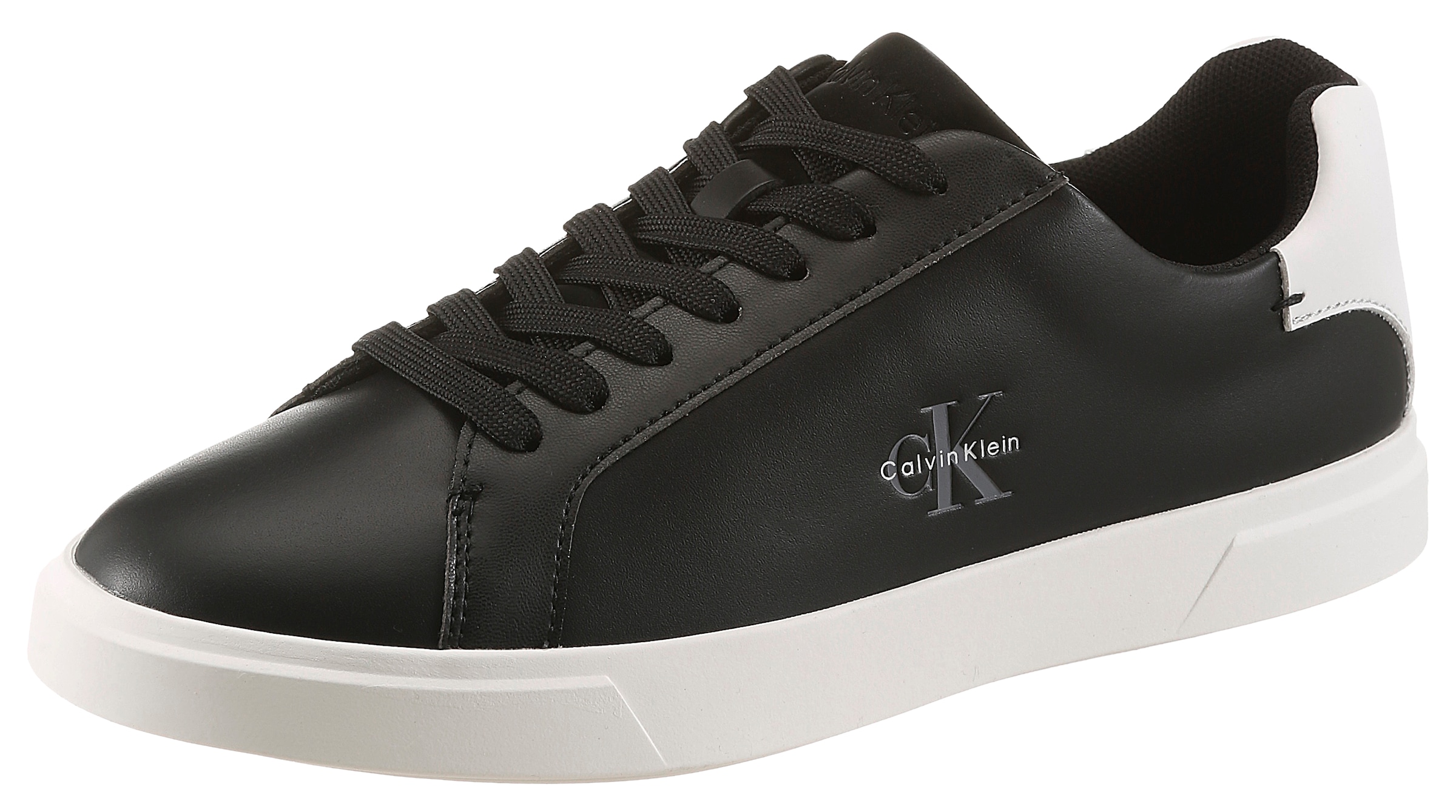 Calvin Klein Plateausneaker »LOW PRO CUPS LTH ML«  Schnürschuh, Halbschuh, Freizeitsneaker mit seitlichem Logo