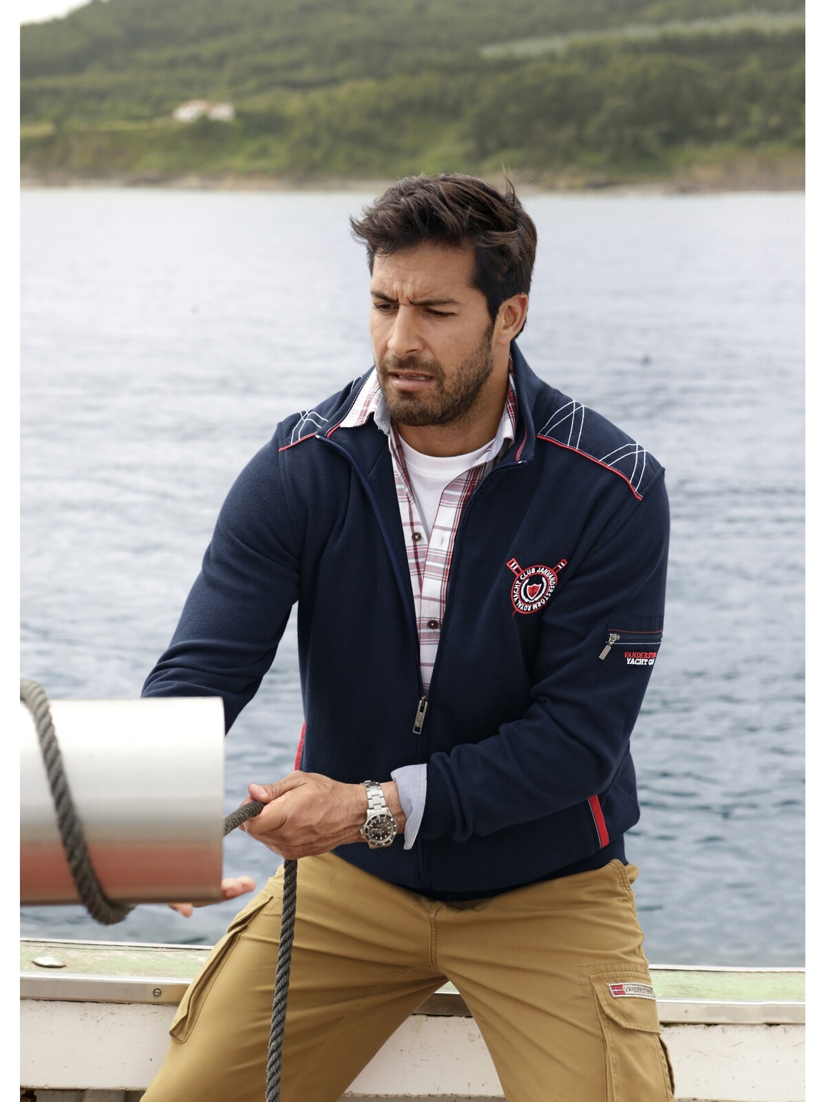 Jan Vanderstorm Sweatjacke »Sweatjacke ATLI«