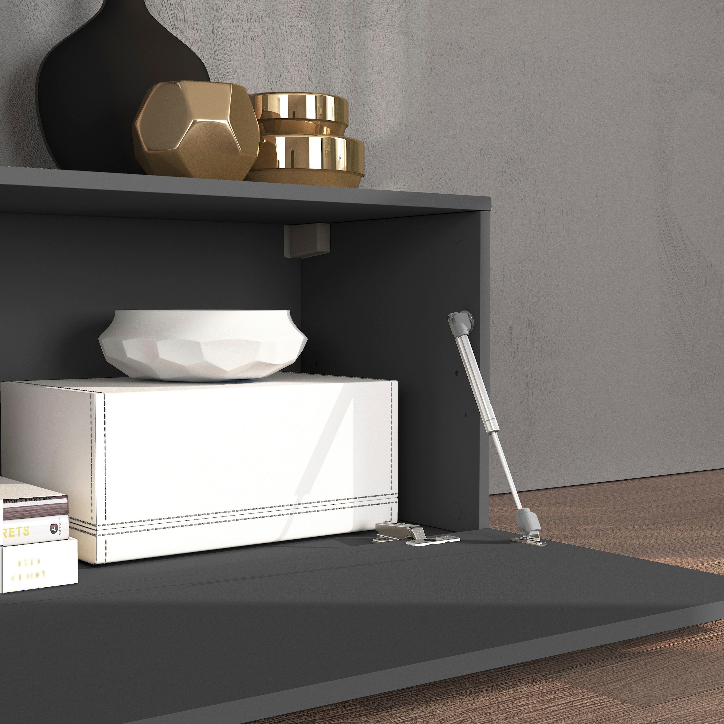 INOSIGN Wohnwand »Chronos Wohnwand, Medienwand, 8-er set« 8 Stk. tlg.