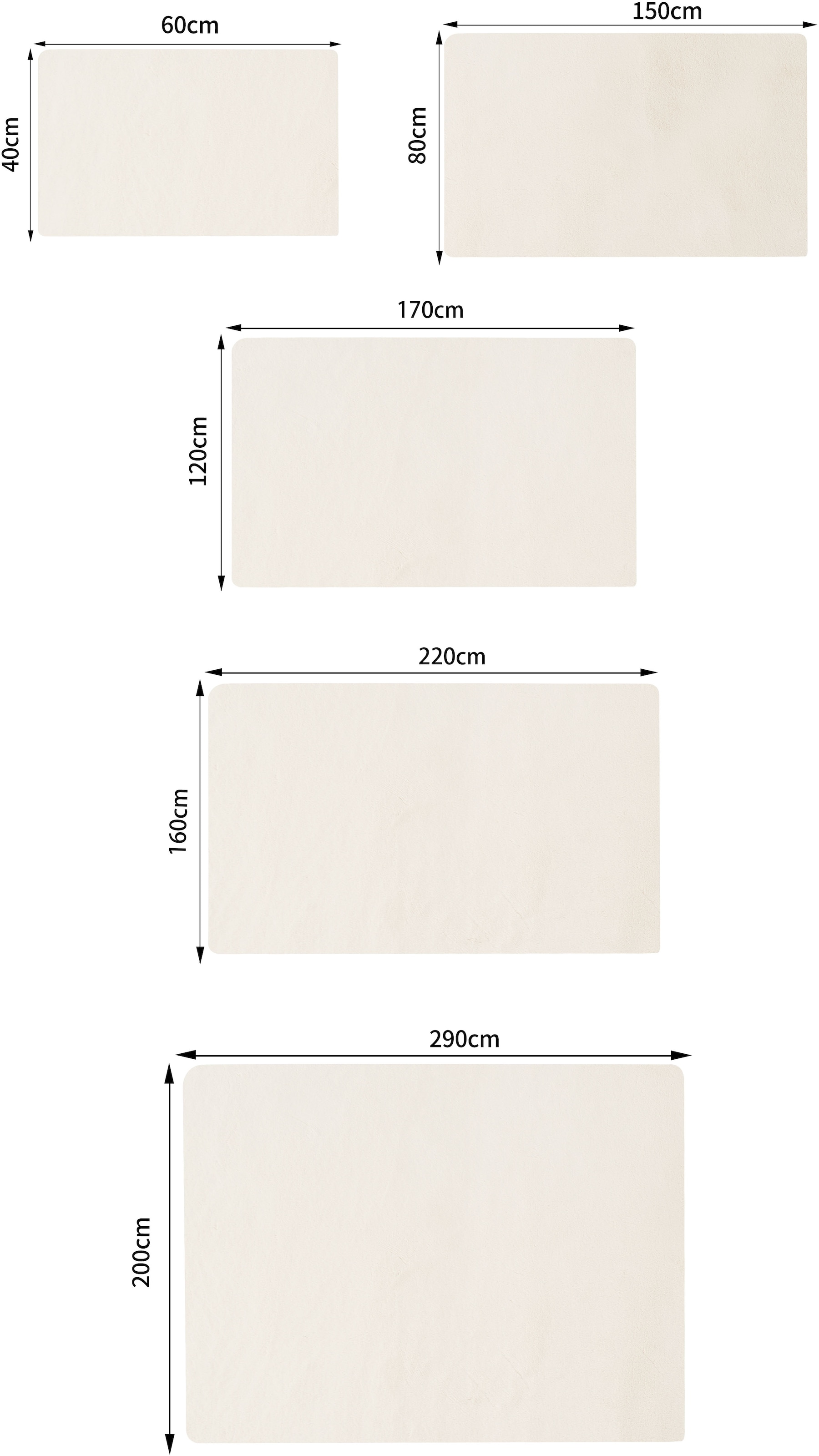 Bruno Banani Fellteppich »Rabbit 2, Kunstfell Teppich, Modern«, rechteckig, 25 mm Höhe, Kaninchenfell-Haptik, sehr weich, Wohnzimmer, Schlafzimmer, Esszimmer