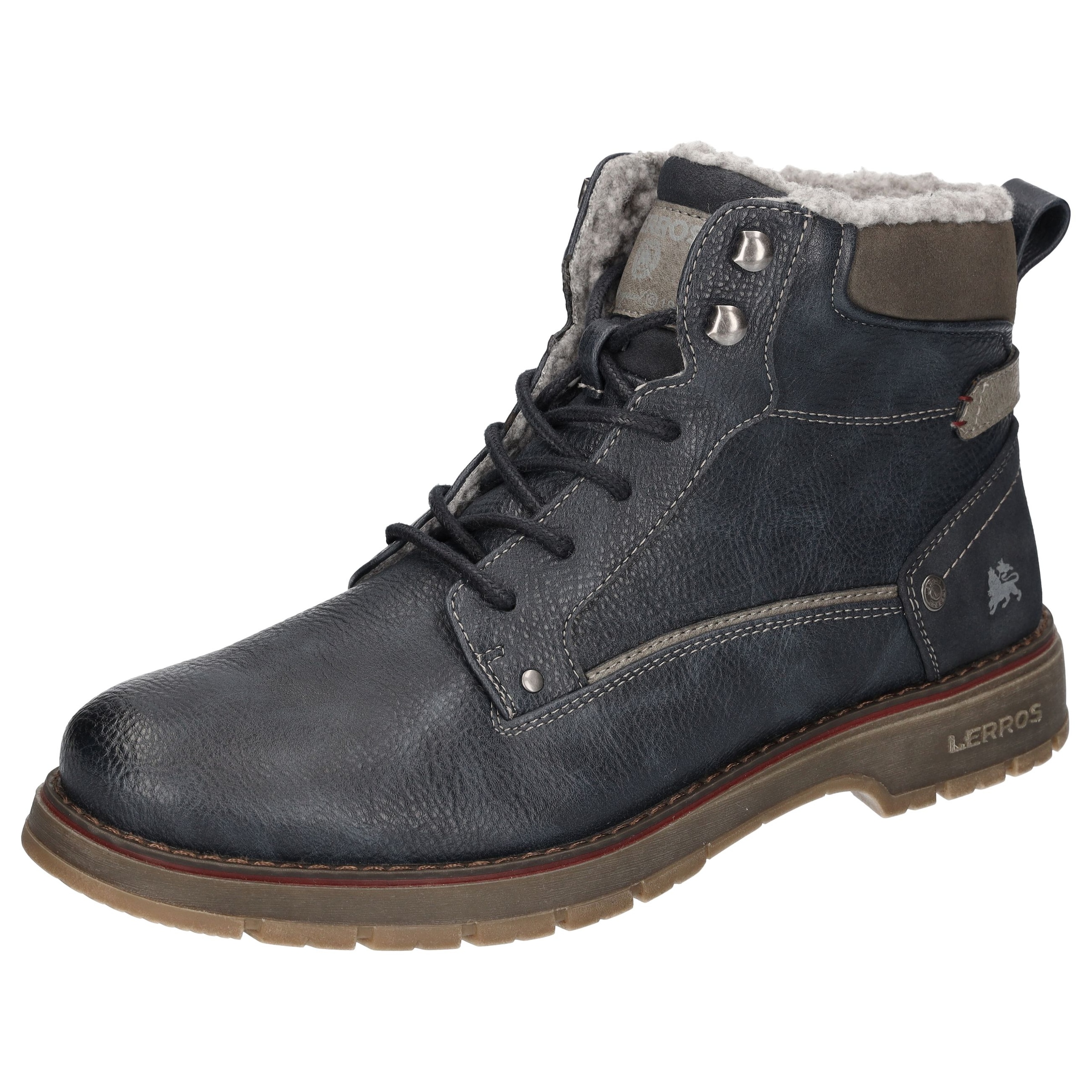 Lerros Herren Winterboots Casual Boots in blau, Größe 45