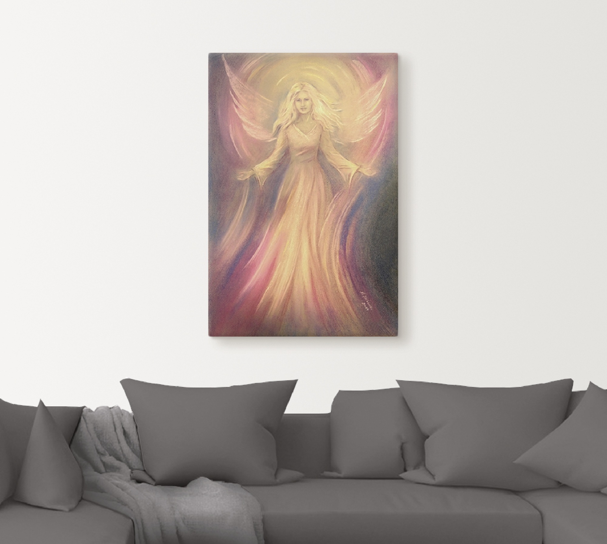 Artland Wandbild »Engel Licht Liebe - Spirituelle Malerei«, Religion, (1 St.), als Alubild, Outdoorbild, Leinwandbild, Poster, Wandaufkleber
