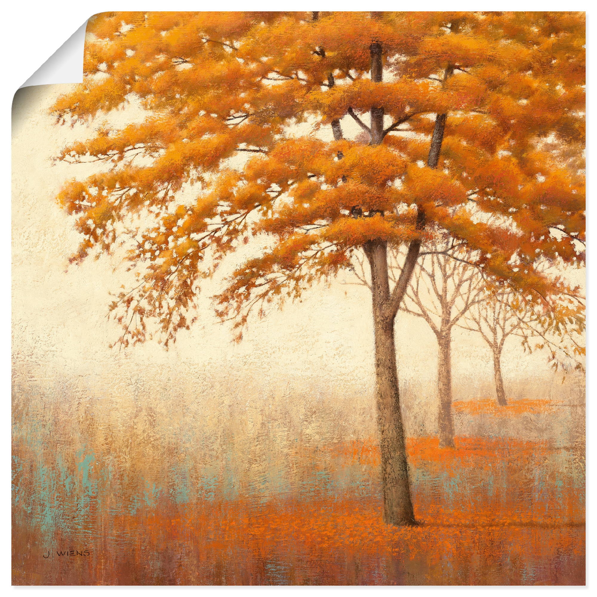 Baum St.), kaufen Wandaufkleber Größen Bäume, OTTO (1 Poster oder bei Wandbild als I«, versch. »Herbst Leinwandbild, in Artland