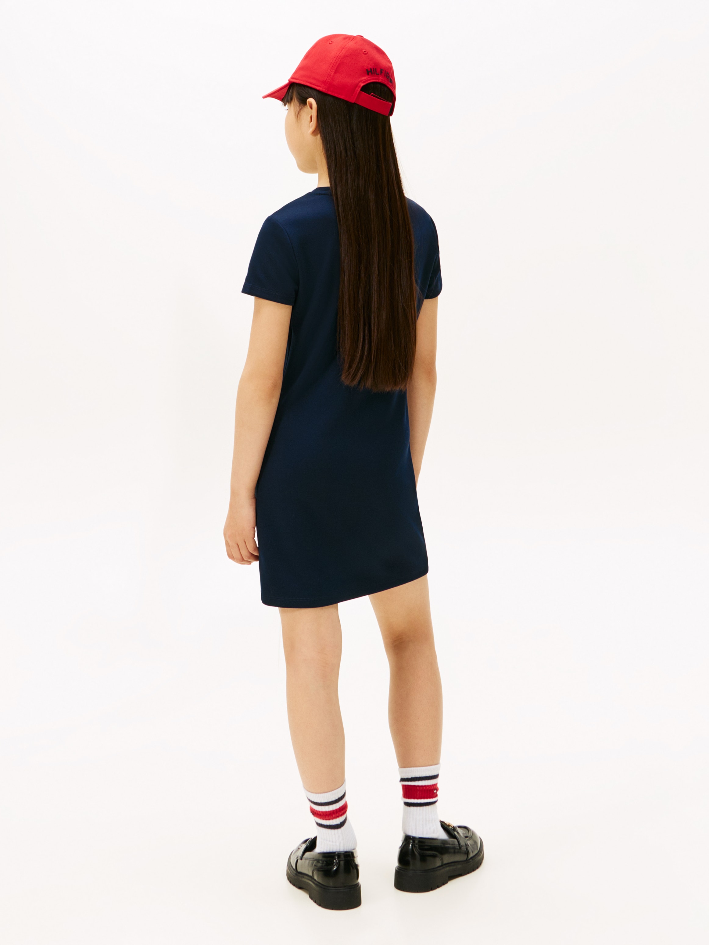 Tommy Hilfiger Shirtkleid »STRAIGHT PUNTO DRESS S/S« Ohne Tasche Kinder bis 16 Jahre