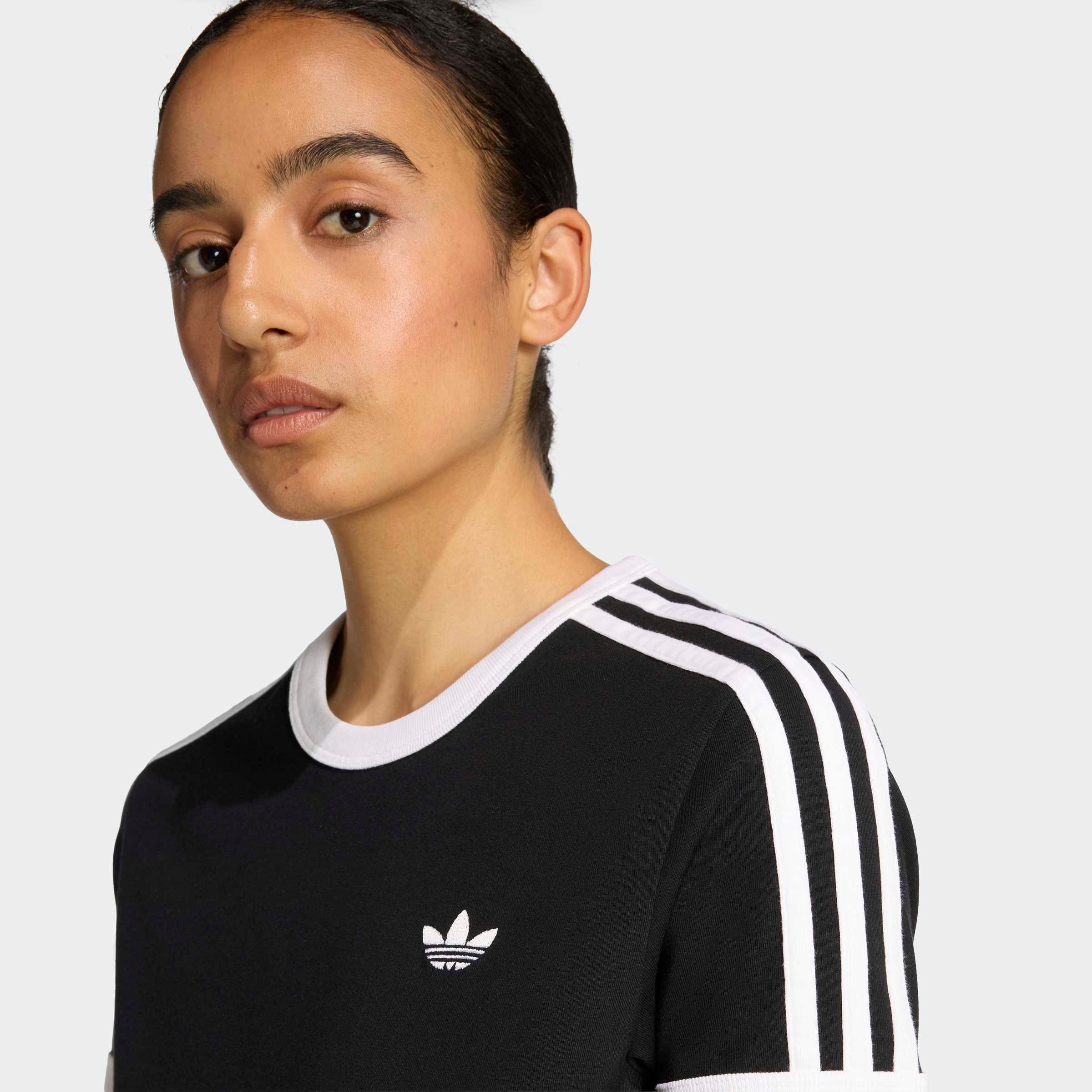 adidas Originals T-Shirt »3-STREIFEN SLIM« sanft anliegende Passform, ohne Verschluss, für sportlichen Look