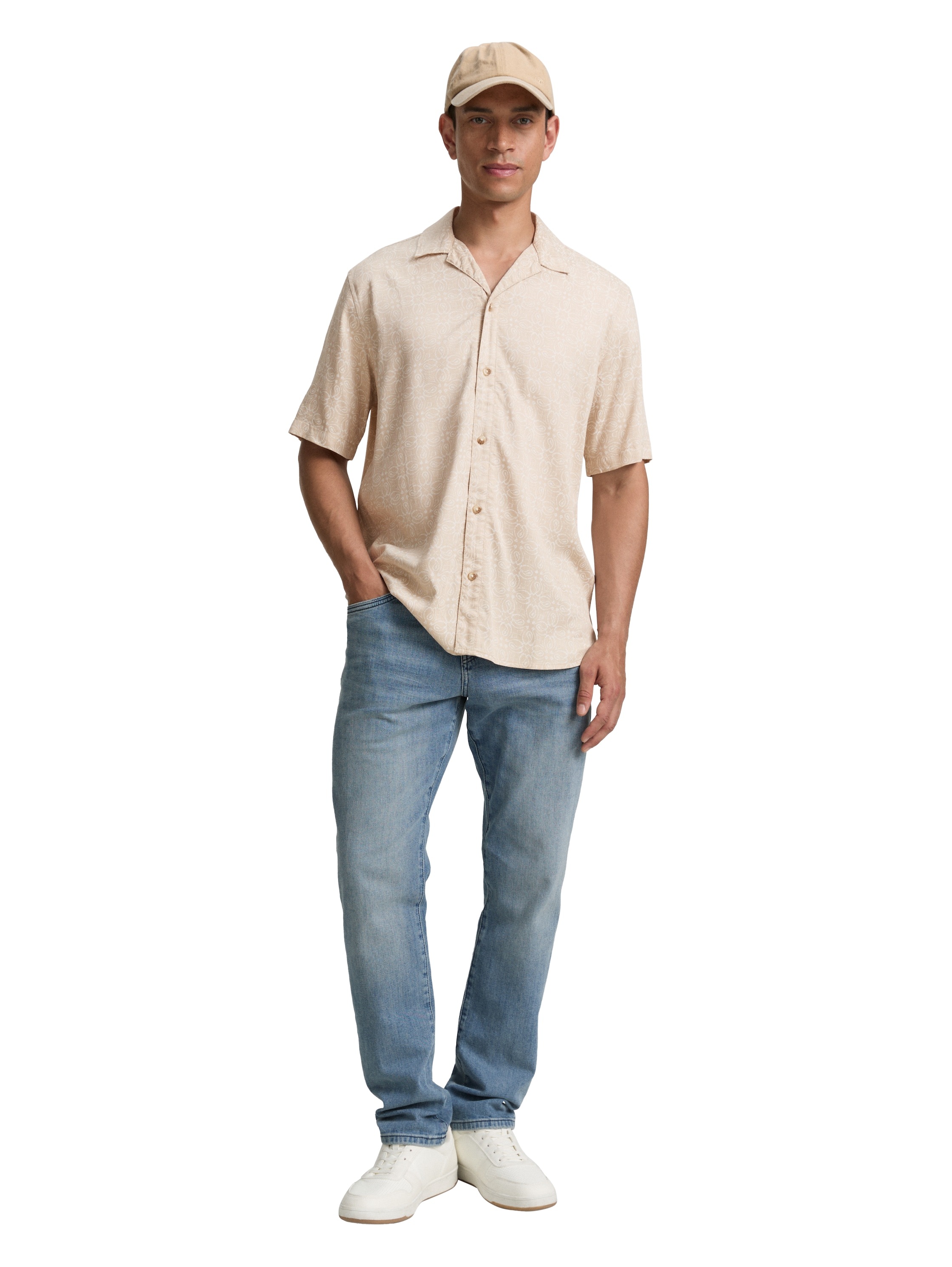 TOM TAILOR Kurzarmhemd, mit All-Over Print