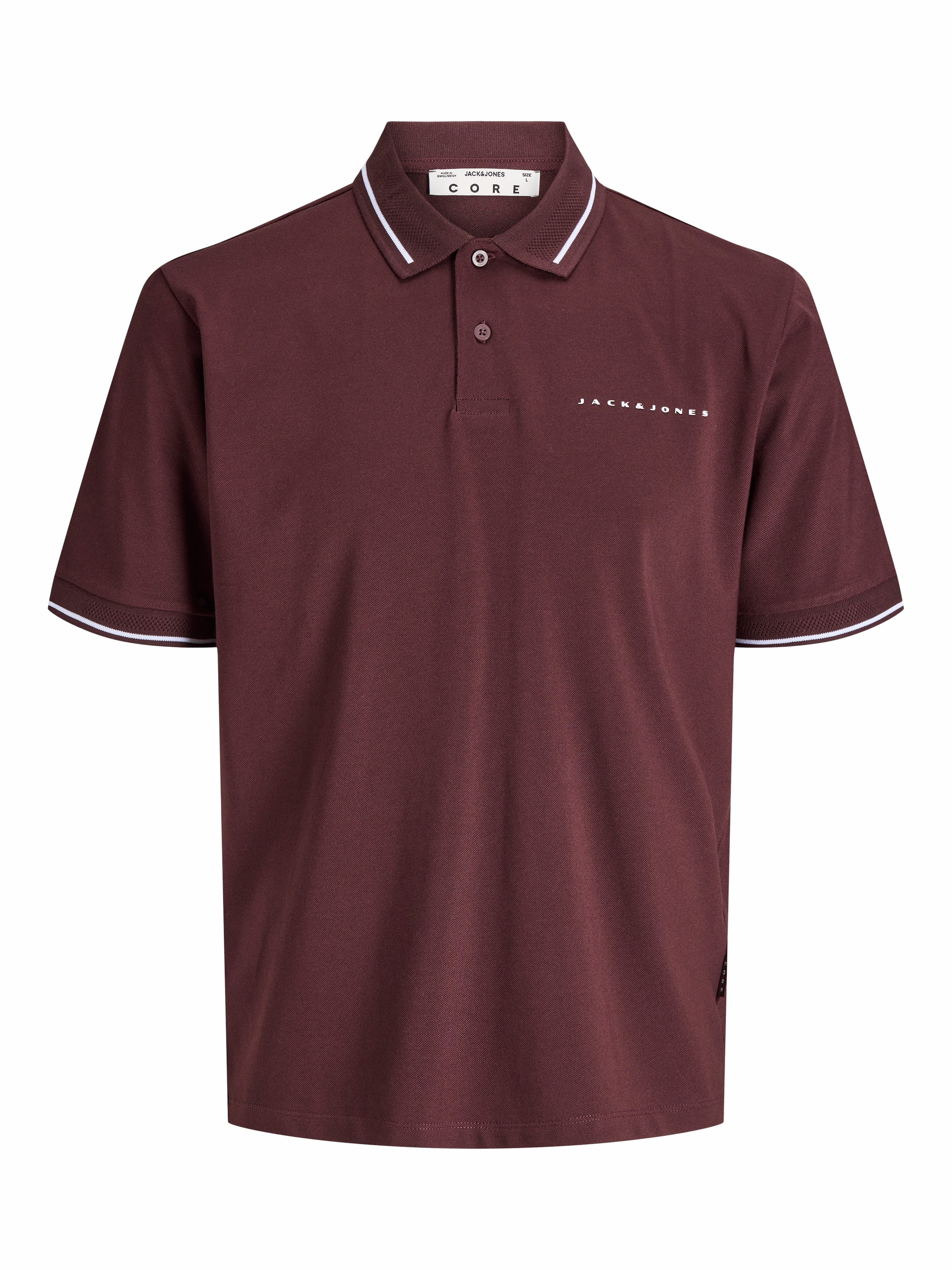 Jack & Jones Poloshirt »JCOFUSION PIQUE MESH COLLAR POLO SS« Baumwollmischung, regular fit