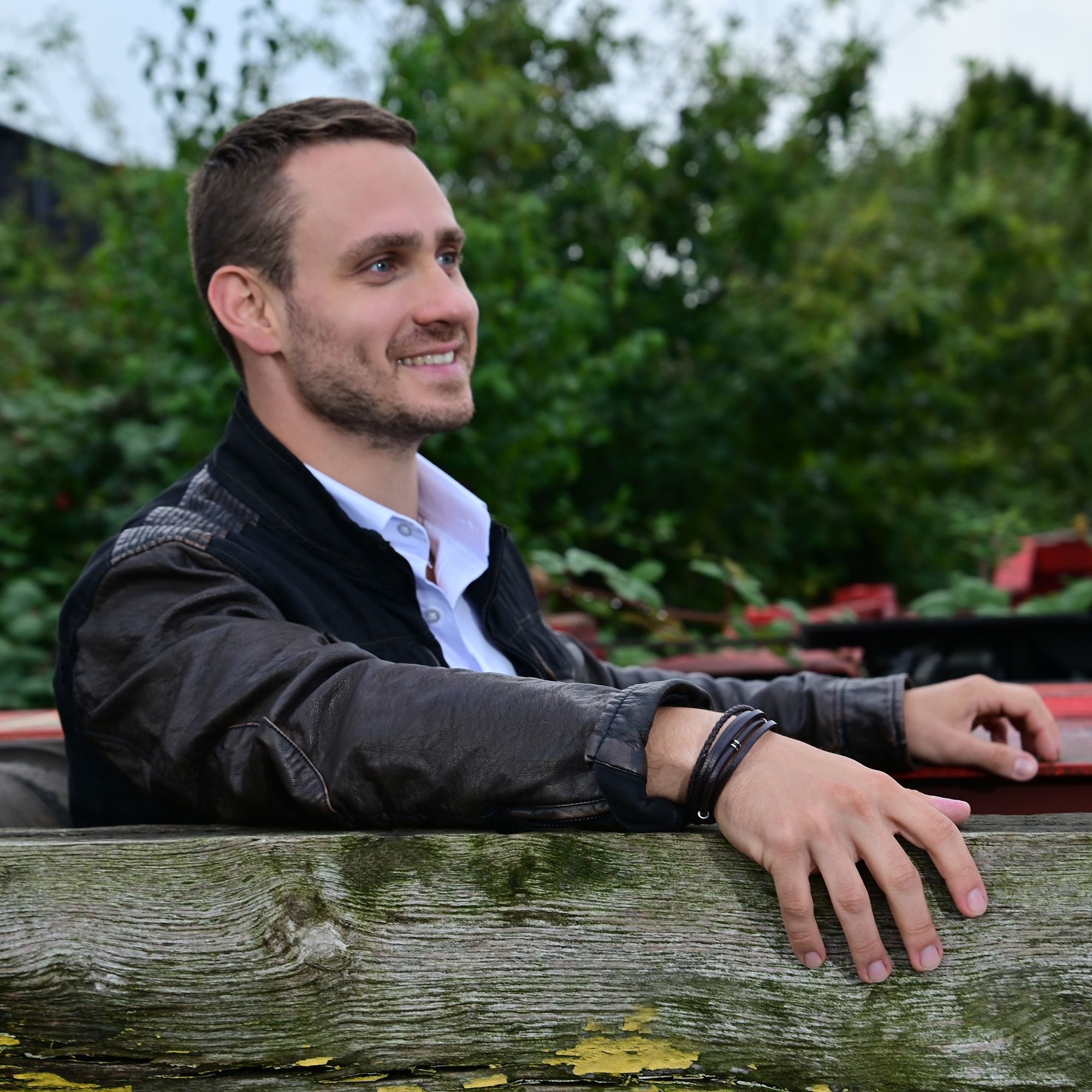 Adelia´s Armband »Unisex Armband aus Leder 21 cm«