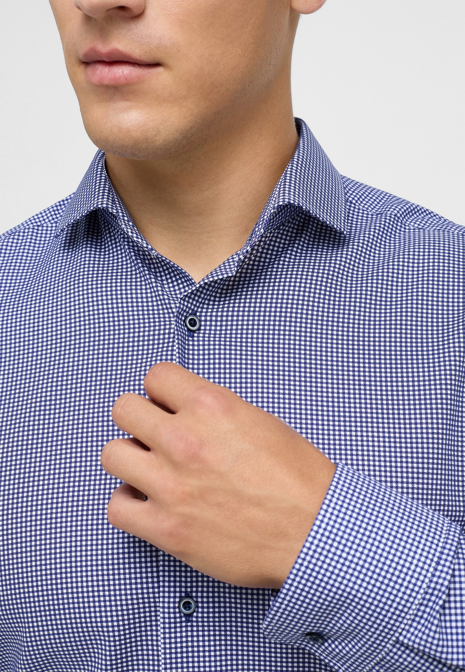Eterna Langarmhemd »SLIM FIT«, NON IRON (bügelfrei)