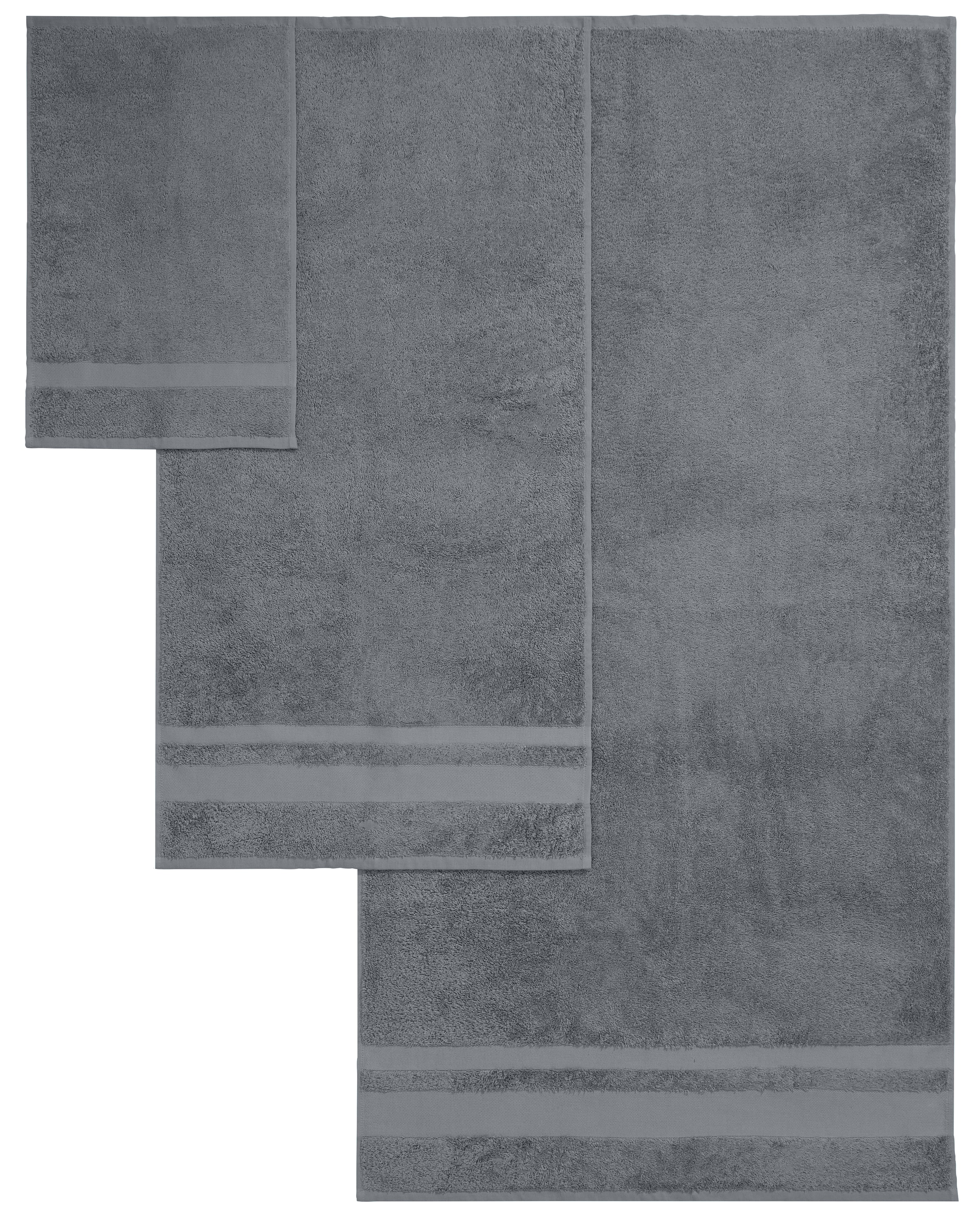 OTTO home Handtuch Set »Vanessa, 10-tlg Handtuch-Set, in Standard- und Premium-Qualität, weich« Set 10 tlg. Walkfrottee 100% Baumwolle, Duschtücher, Handtücher, Gästetücher, mit Bordüre