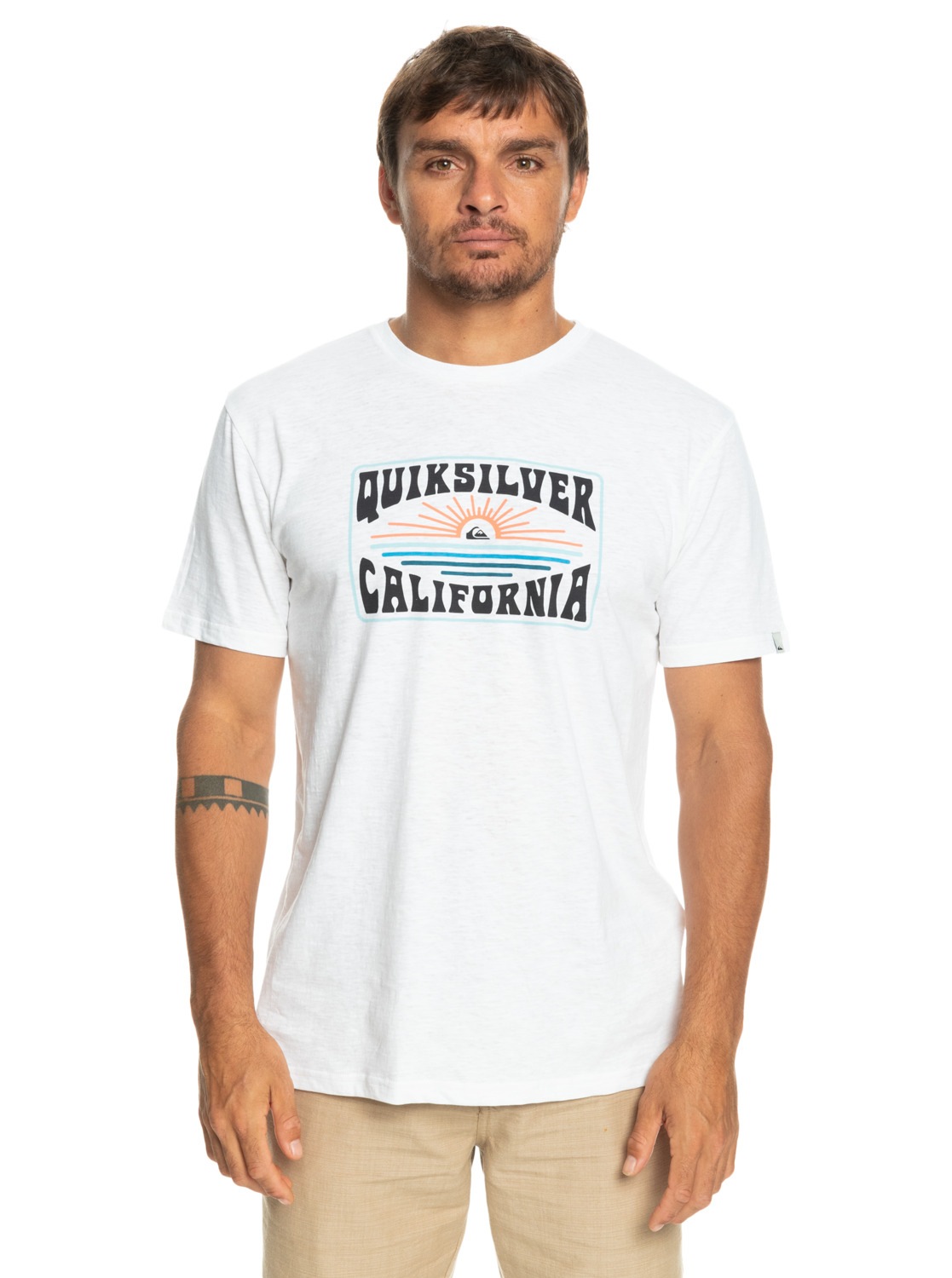 Quiksilver Herren T-Shirt »California Dreamin« in weiß, Größe XL