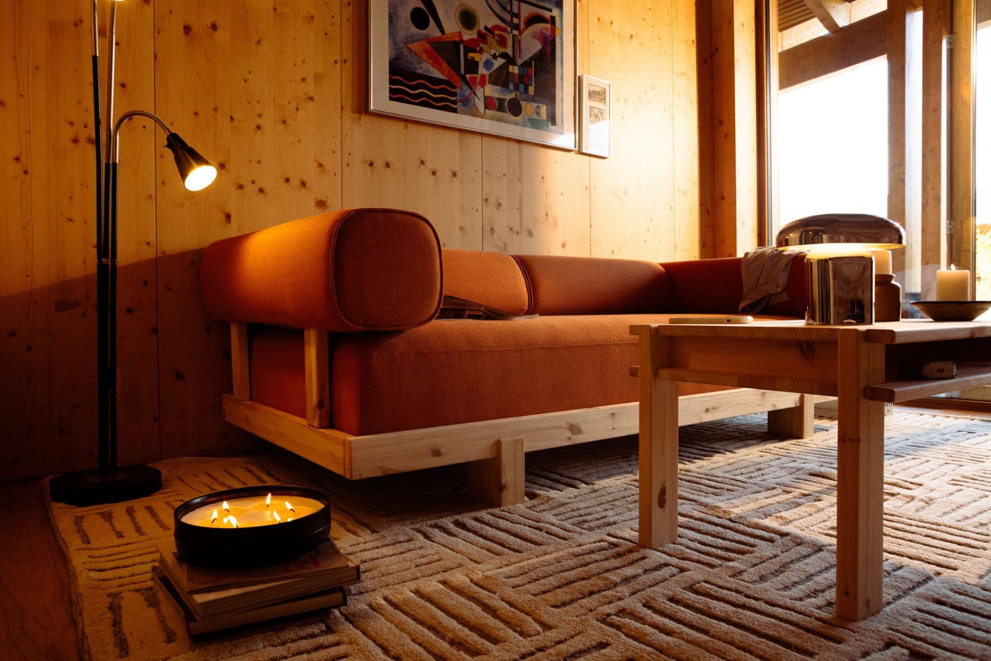Karup Design Schlafsofa »Stay Sofa Bed, mit Bettfunktion & Boxspring, 3 Sitzer aus Massivholz« Boxspring-Matratze mit Sprungfedern, 90 x 200 cm, Made in Europe