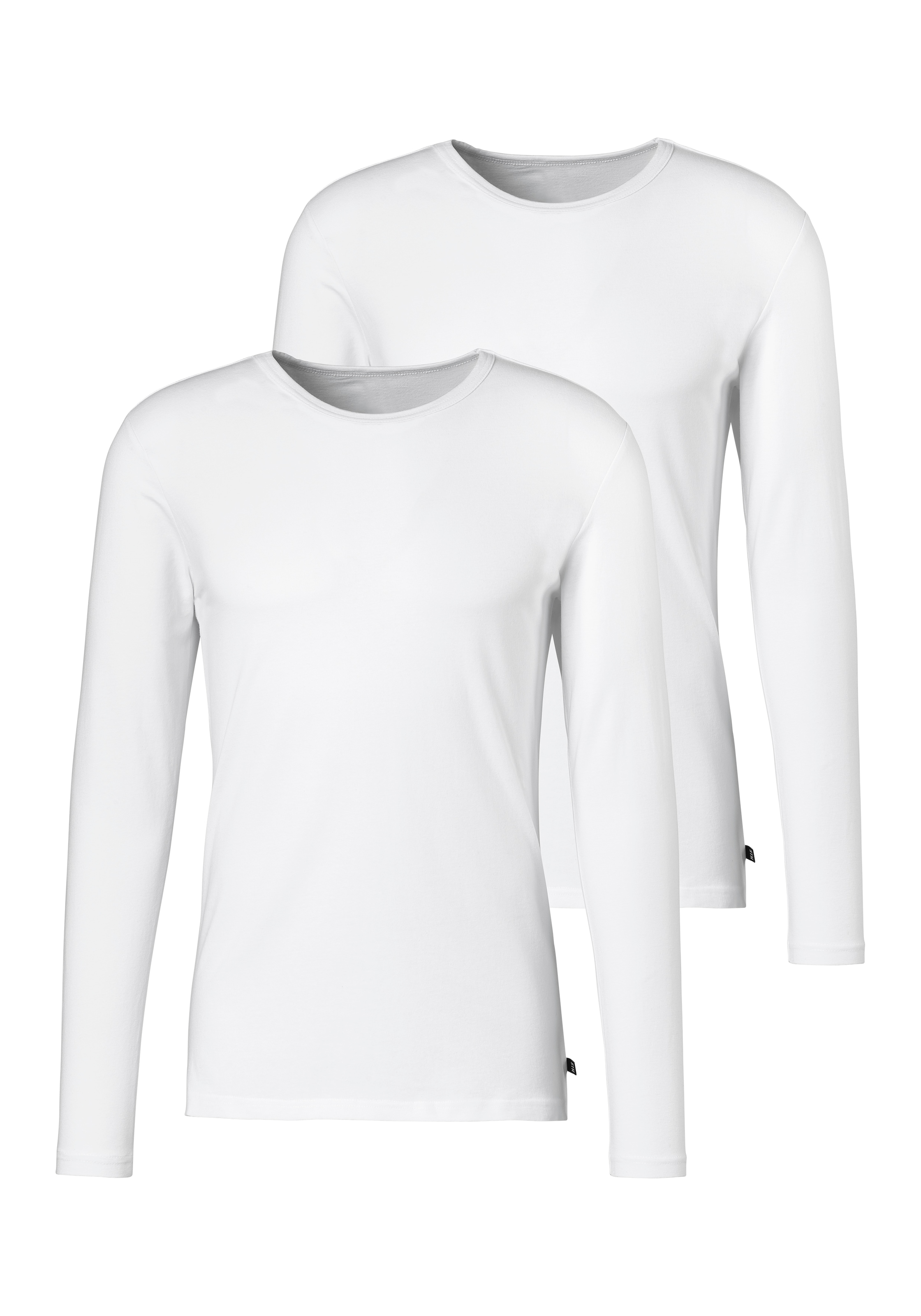 H.I.S Langarmshirt, (Packung, 2er-Pack), Doppelpack Unterziehshirt aus Baumwoll-Mix
