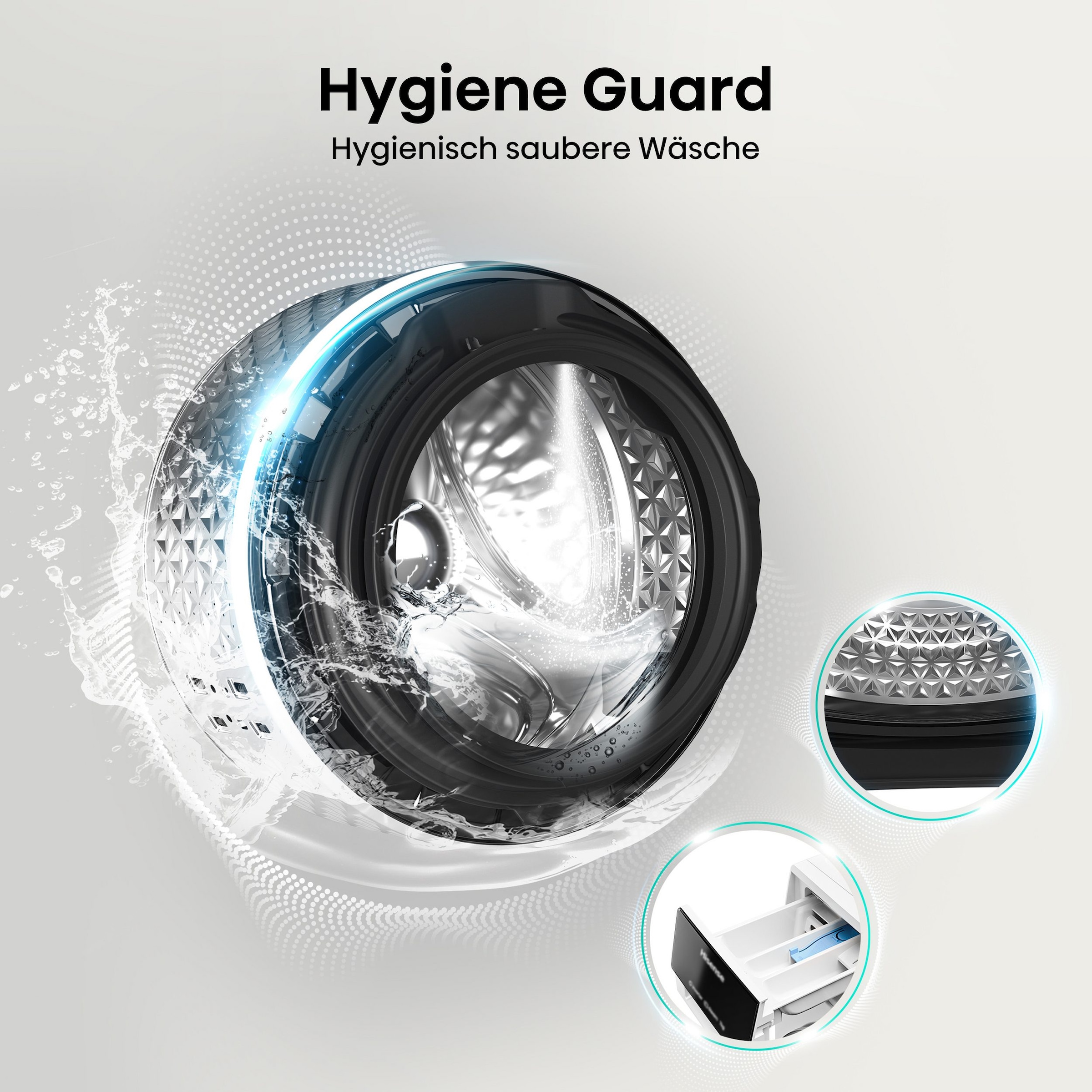 Hisense Waschtrockner »WD3S8043BB3« 8 kg /5 kg 72 dB(A)