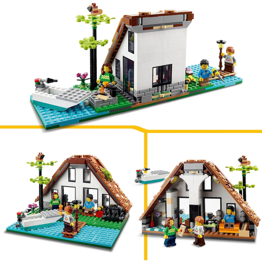 LEGO® Konstruktionsspielsteine »Gemütliches Haus (31139), LEGO® Creator 3in1«, (808 St.)