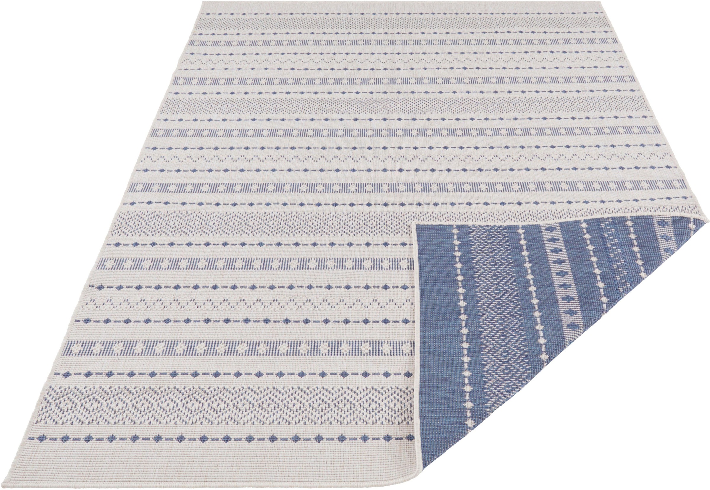 freundin Home Collection Teppich »Lily«, rechteckig, 5 mm Höhe, In- und Outdoor geeignet, Wendeteppich, Wohnzimmer