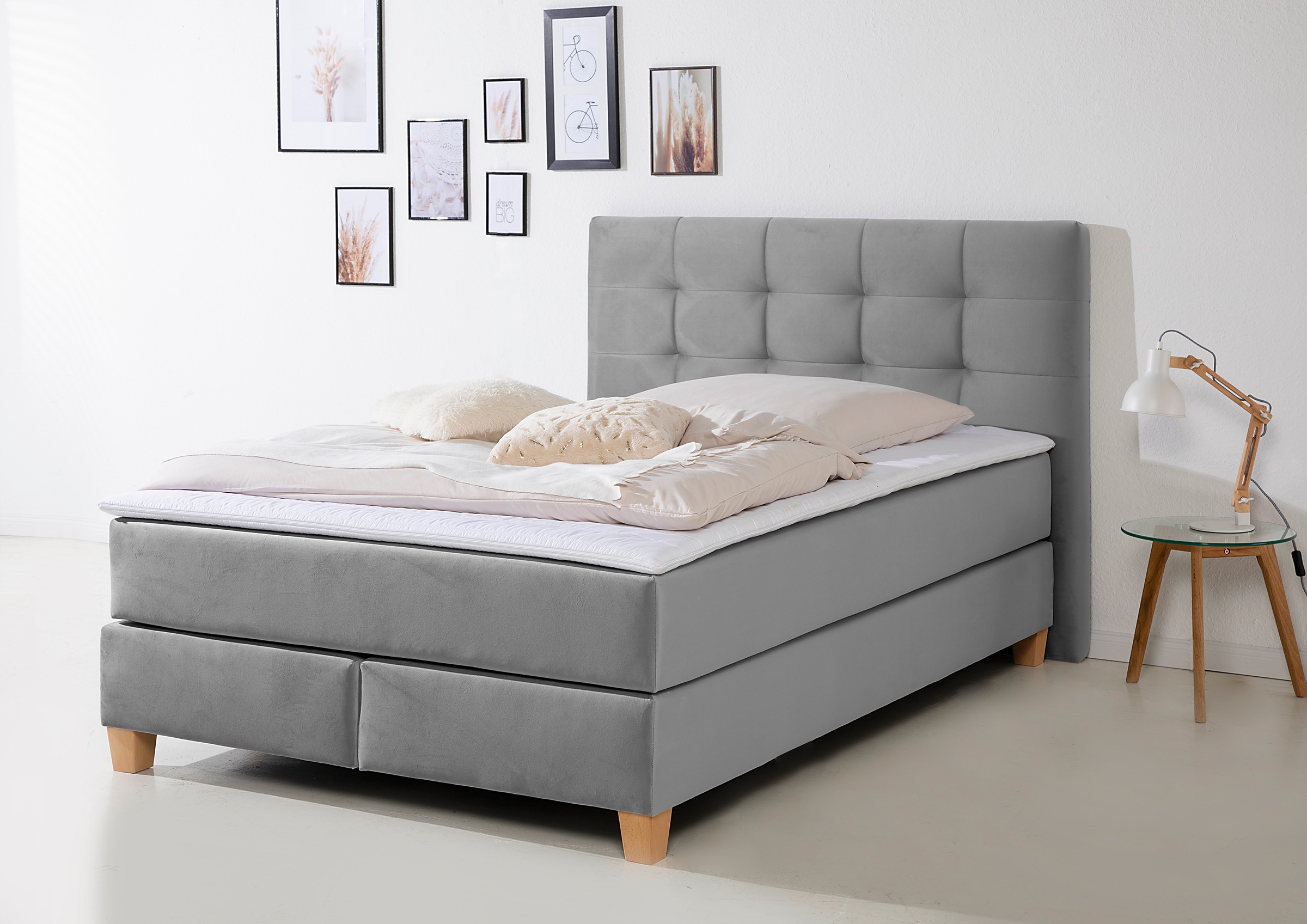 Home affaire Boxspringbett »Moulay« inkl. Topper, in  3 Härtegraden, TFK auch in Härtegrad 4