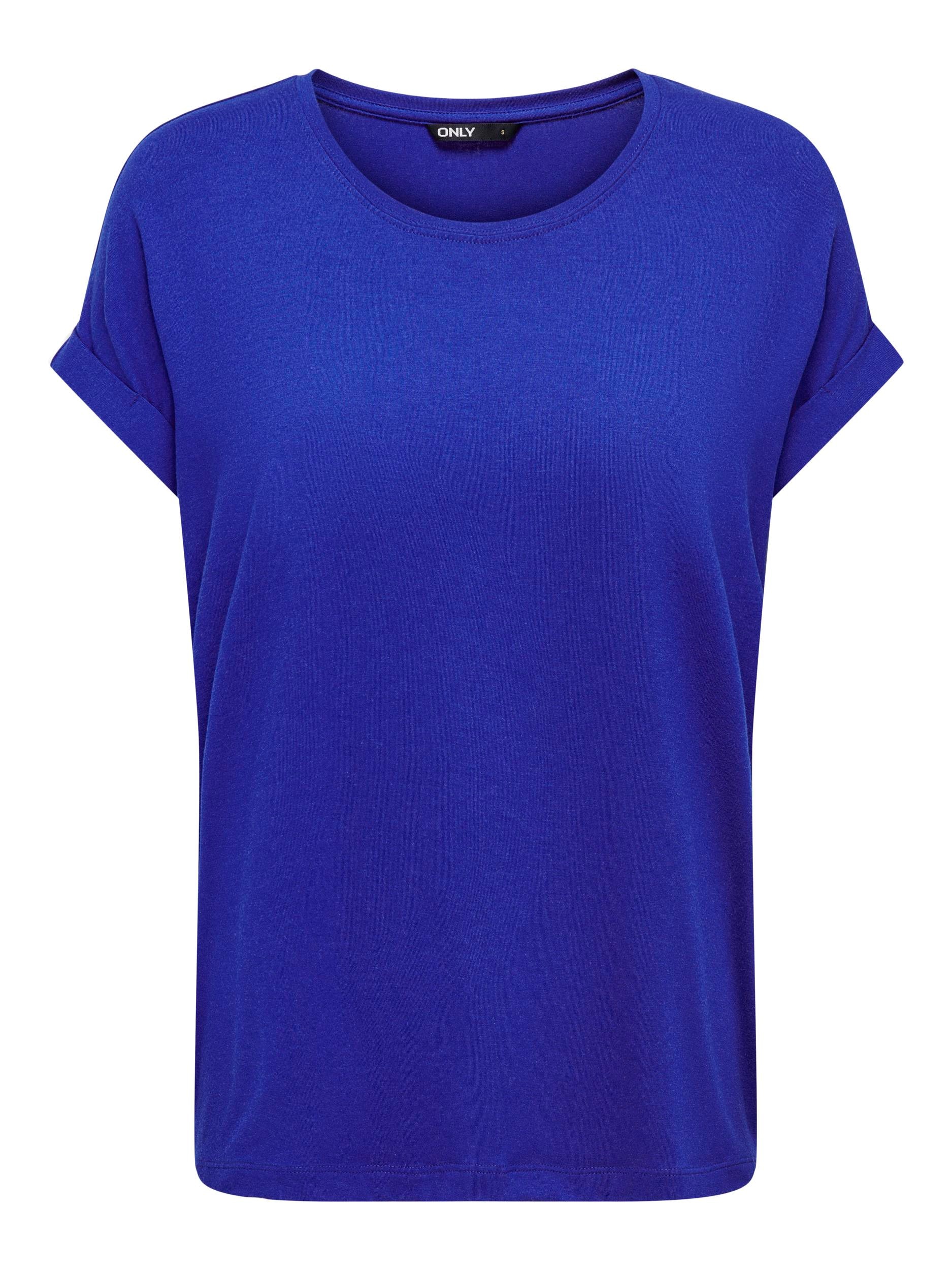 ONLY T-Shirt »ONLMOSTER S/S O-NECK TOP NOOS JRS«, mit Aufschlag am Arm