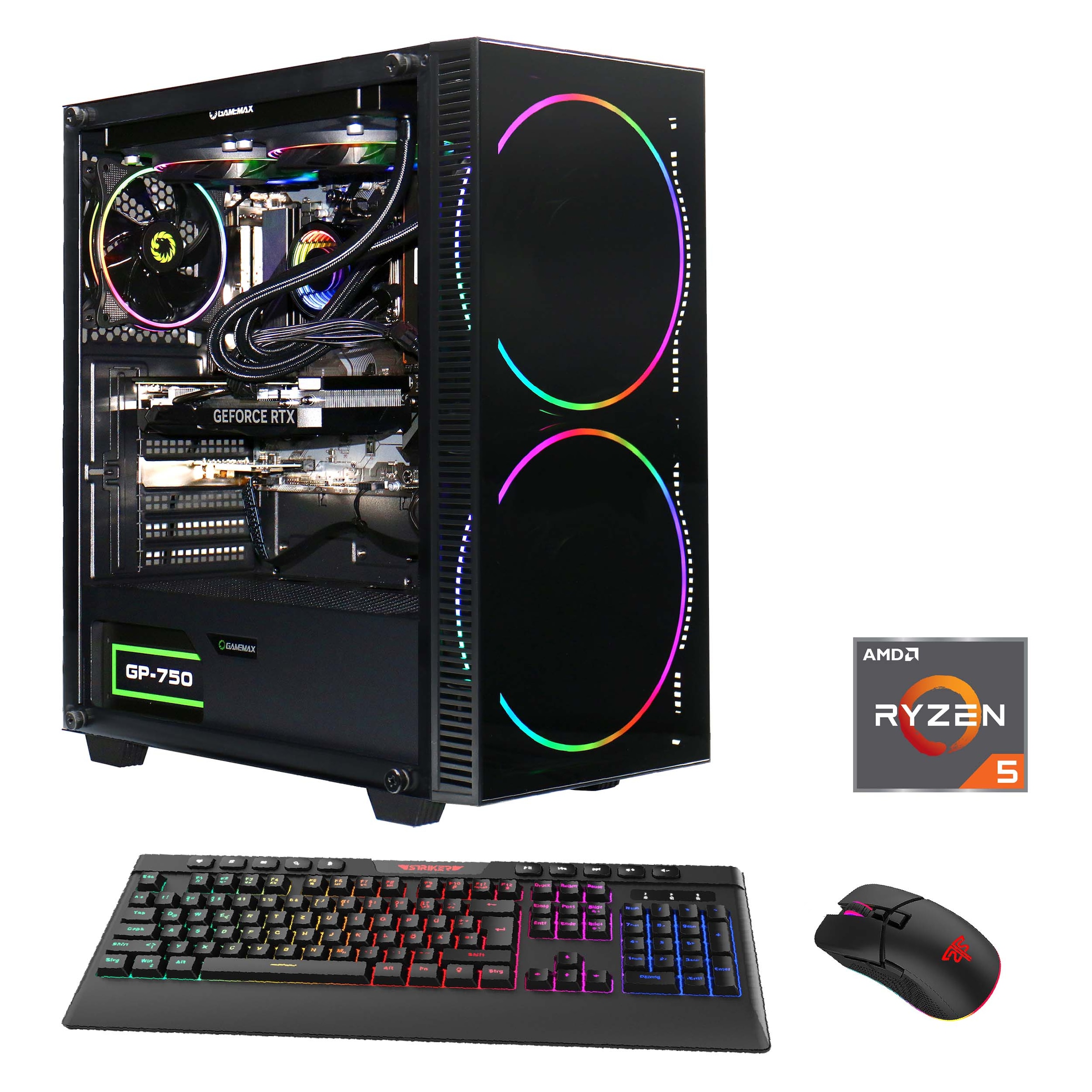 GAMEMAX Gaming-PC »Black Hole 7194«, DDR5, PCIe SSD Gen4, Windows 11