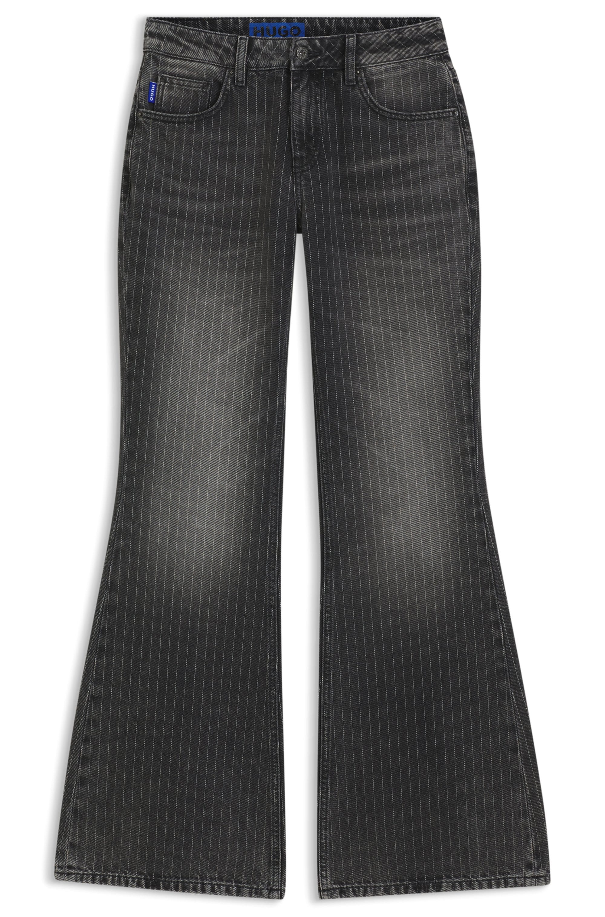 HUGO Bootcut-Jeans »Gelissa« mit Nadelstreifen, Mid Rise