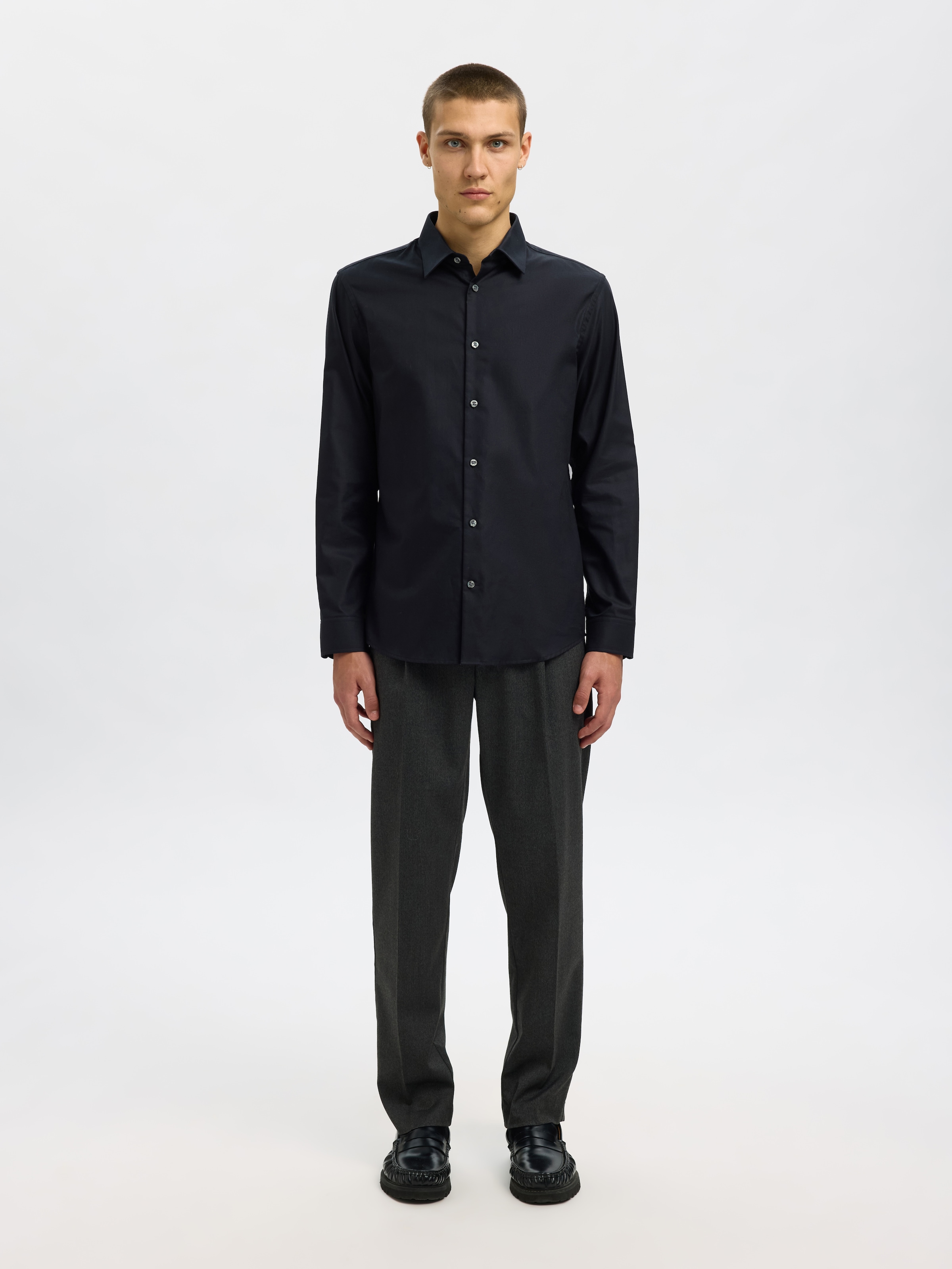 SELECTED HOMME Langarmhemd »SLHSLIMCLARK SHIRT LS NOOS«