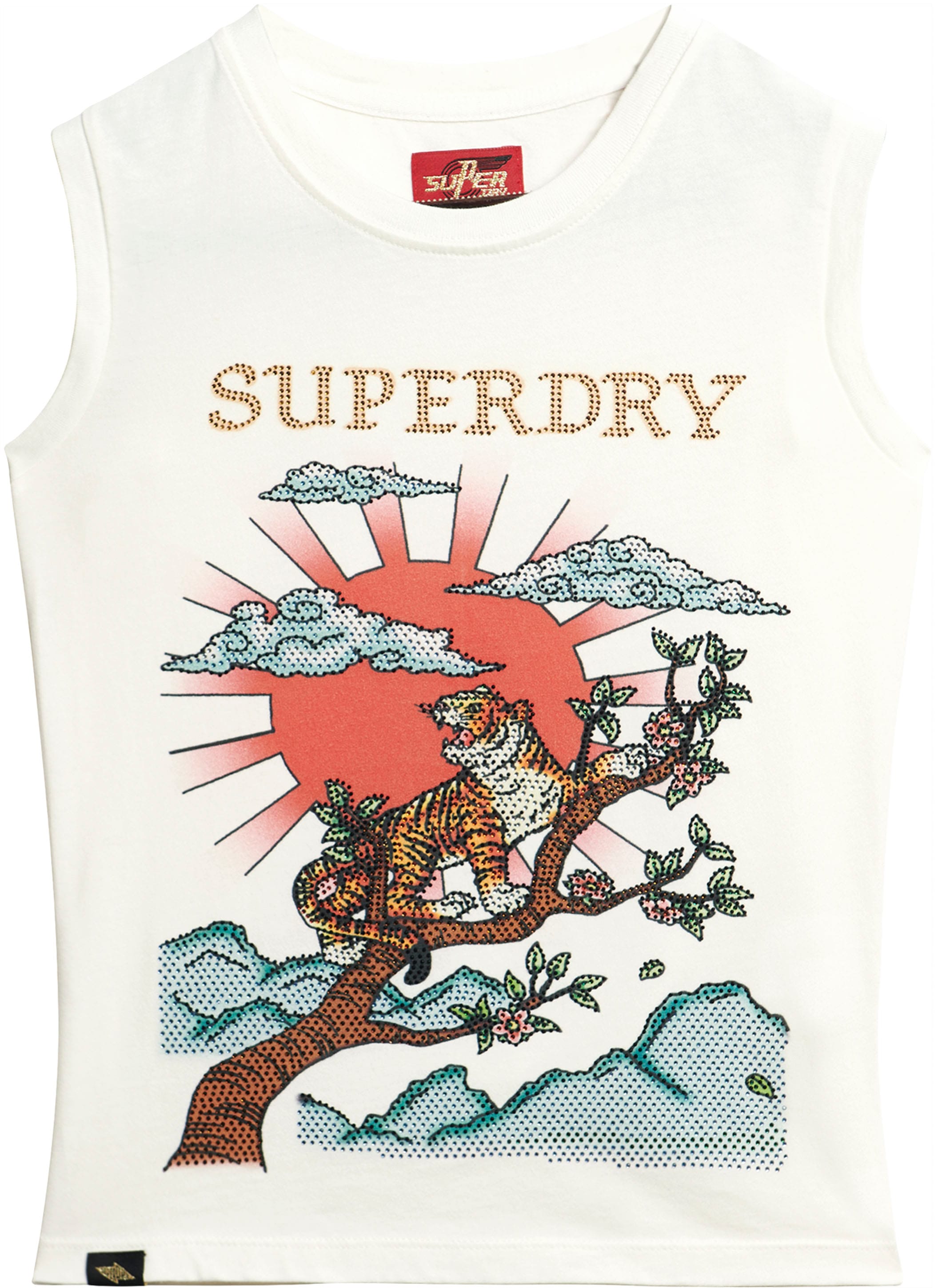 Superdry Tanktop »TATTOO RHINESTONE FITTED TANK«