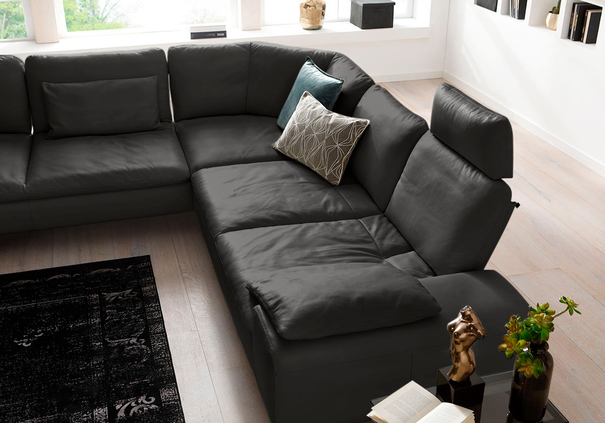 W.SCHILLIG Ecksofa »valentinoo, Designsofa, elegant und bequem, L-Form«, (Set), mit Sitztiefenverstellung, Breite 318 cm