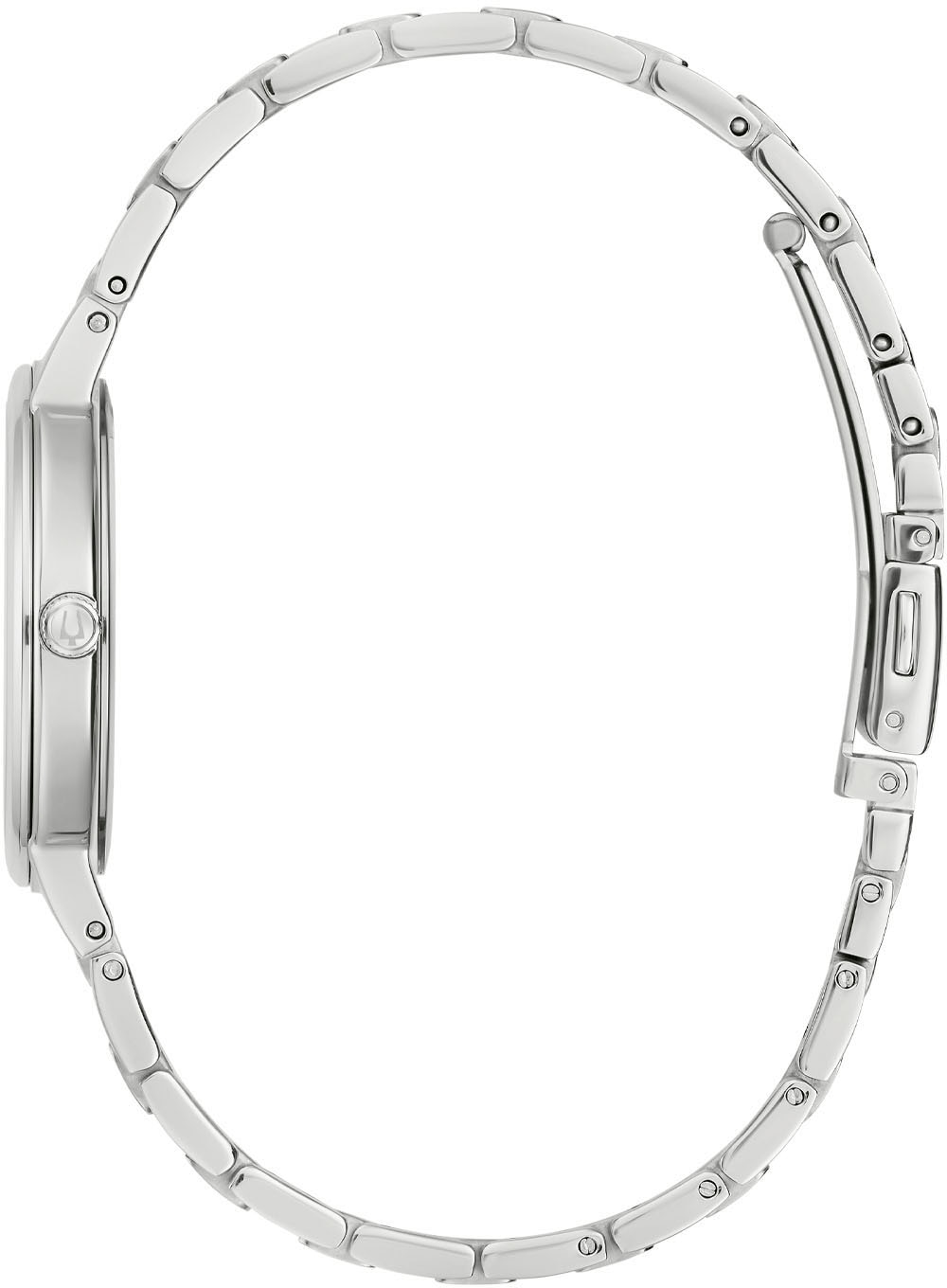 Bulova Quarzuhr Armbanduhr, Damenuhr, Edelstahlarmband, analog