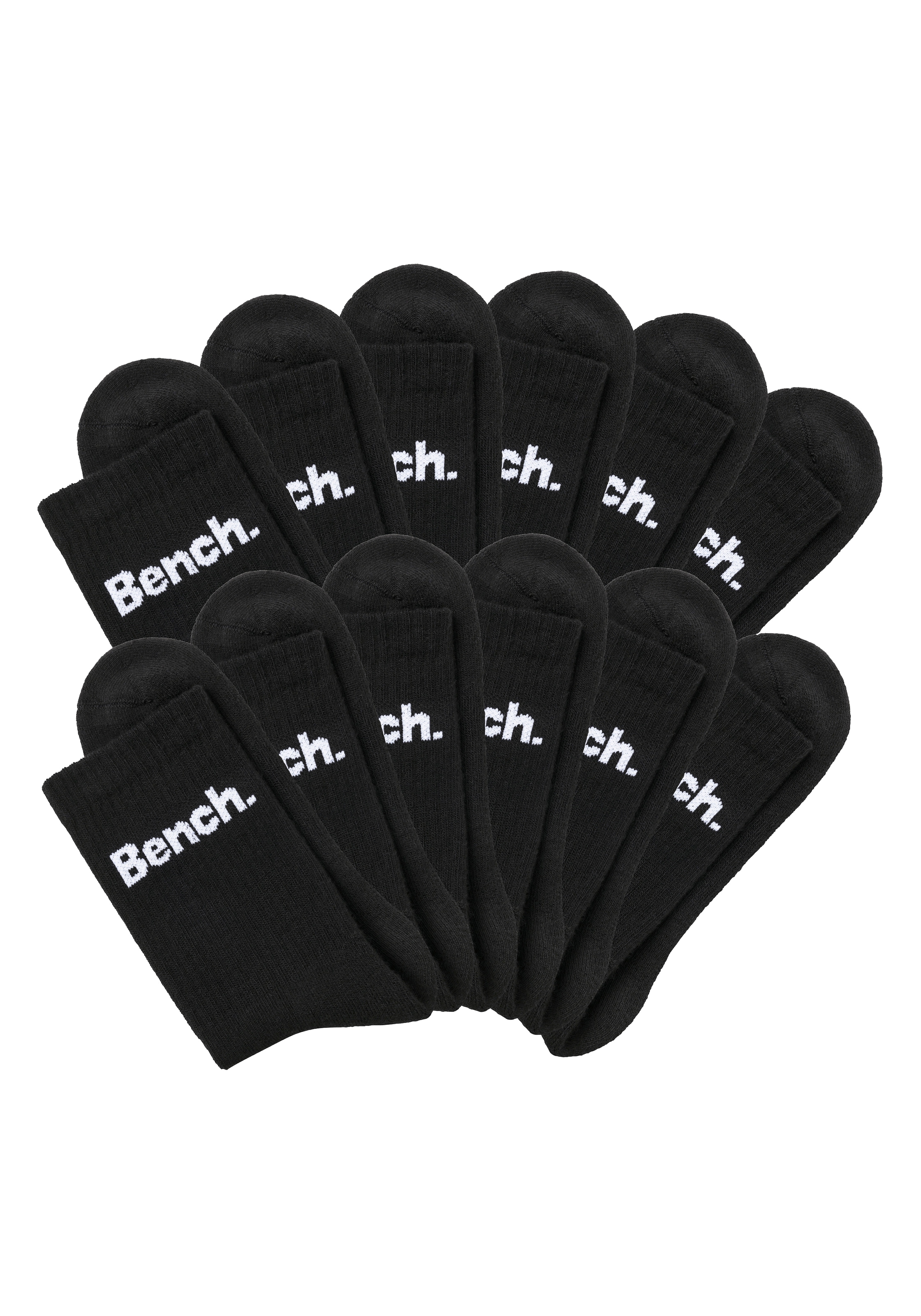 Bench. Tennissocken, (Packung, 12 Paar), mit Fuß Polsterung