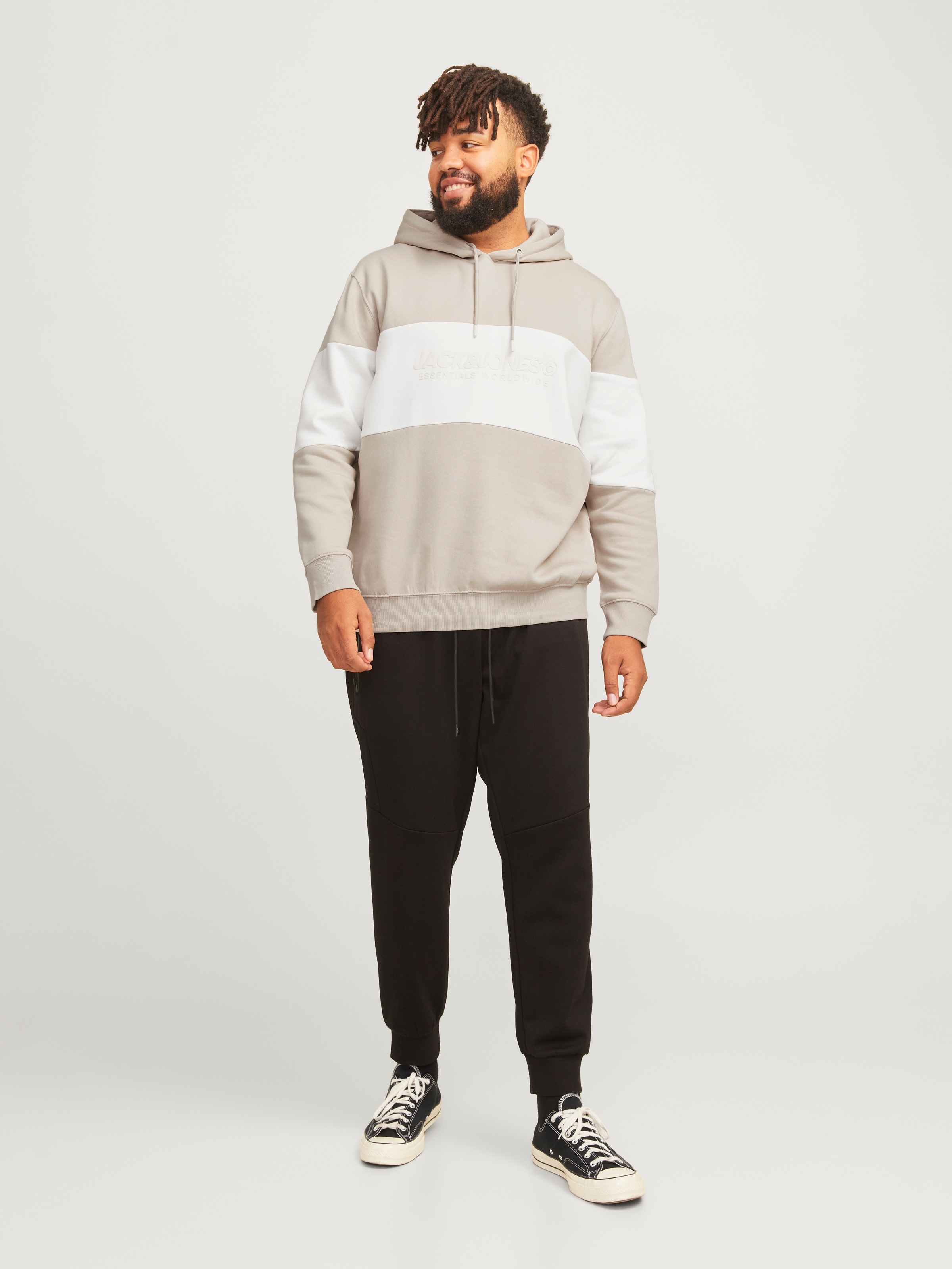 Jack & Jones PlusSize Kapuzensweatshirt »JJELEGACY BLOCKING SWEAT HOOD NOOS PLS«