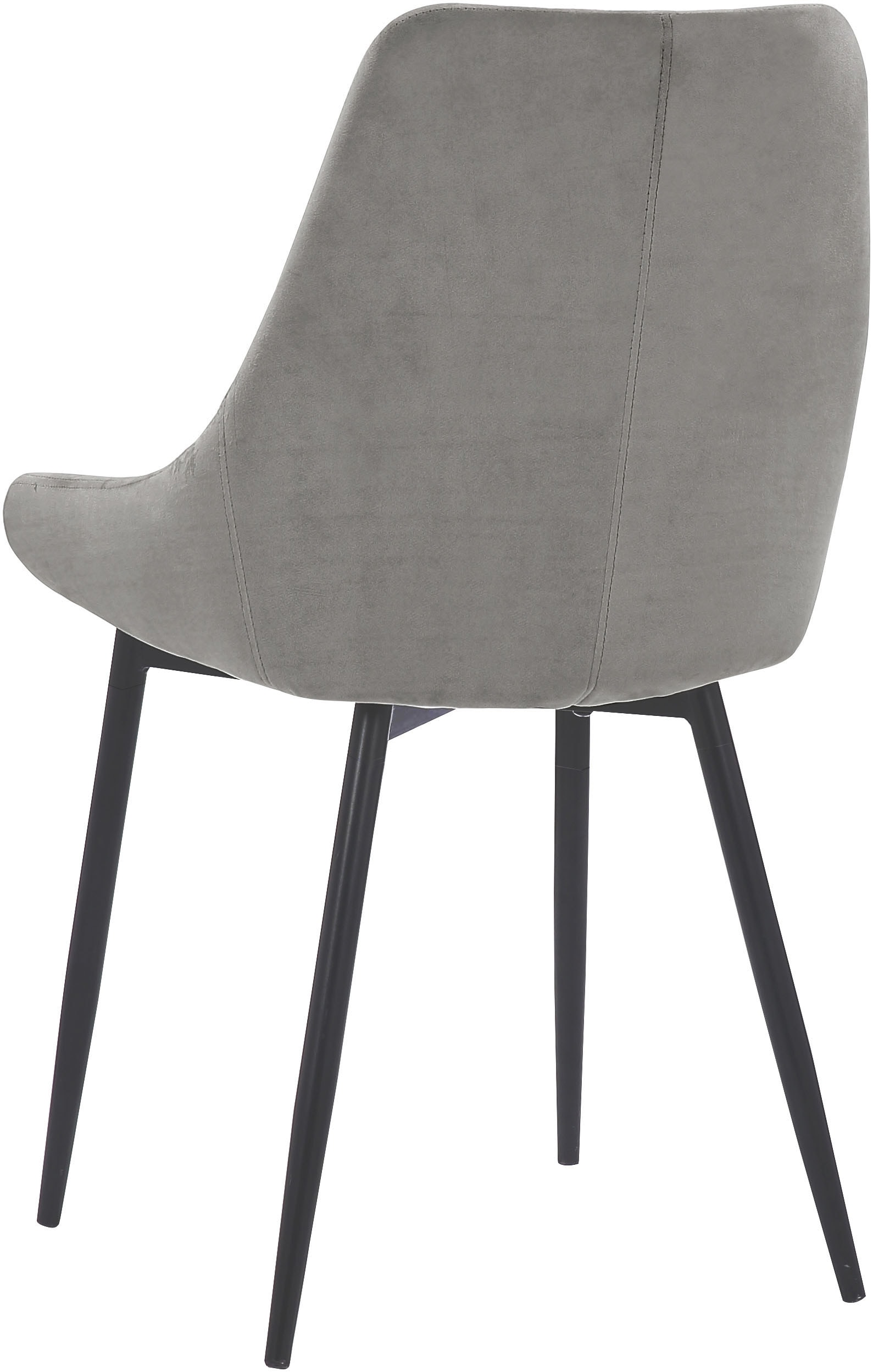 INOSIGN Esszimmerstuhl »Niam, TOPSELLER!, OTTOs Choice«, Samtvelours, 2er Set, schwarze Metallbeine, pflegeleichter Samtvelours Bezug