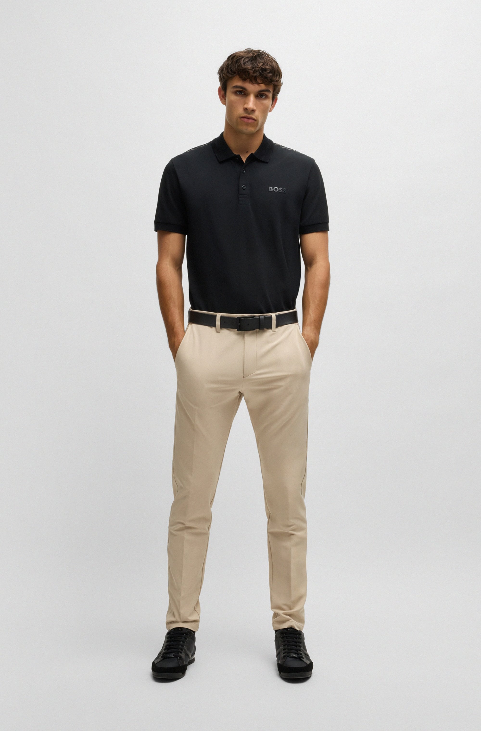 BOSS GREEN Anzughose »T_Commuter-Slim«, mit Gürtelschlaufen