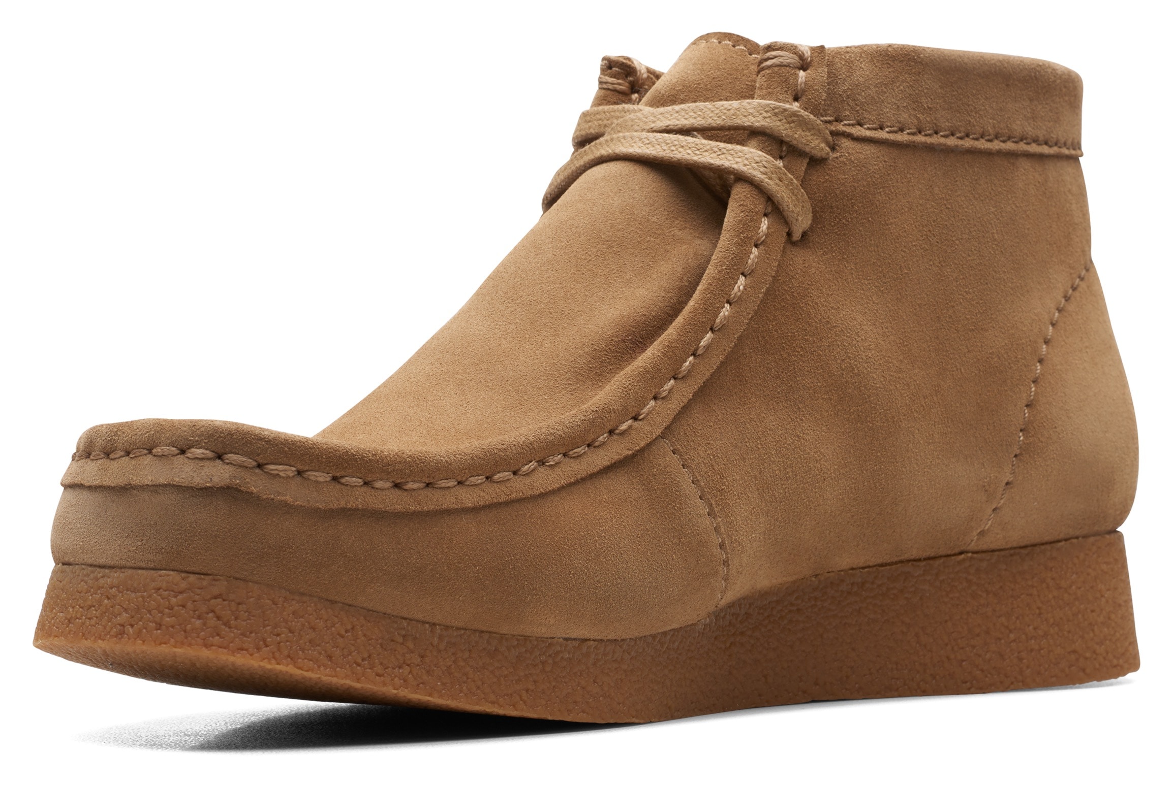 Clarks Schnürboots »Wallabee«, Desert Boots, High Top Sneaker mit Wechselfußbett
