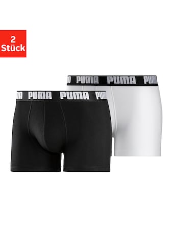 PUMA Boxer, (2 St.), weiß+schwarz kaufen