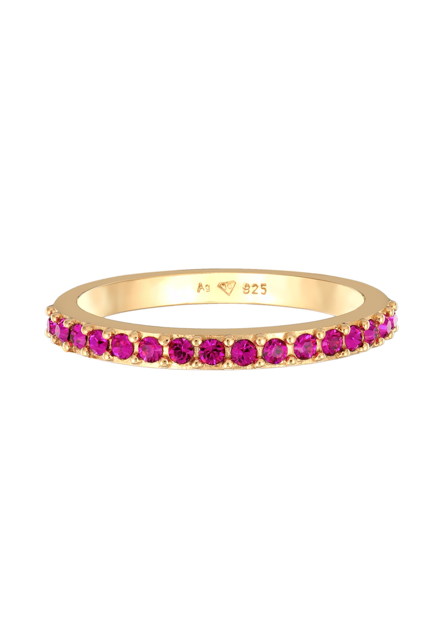 Elli Silberring »Ring Memoire Verlobung Kristalle 925 Silber«