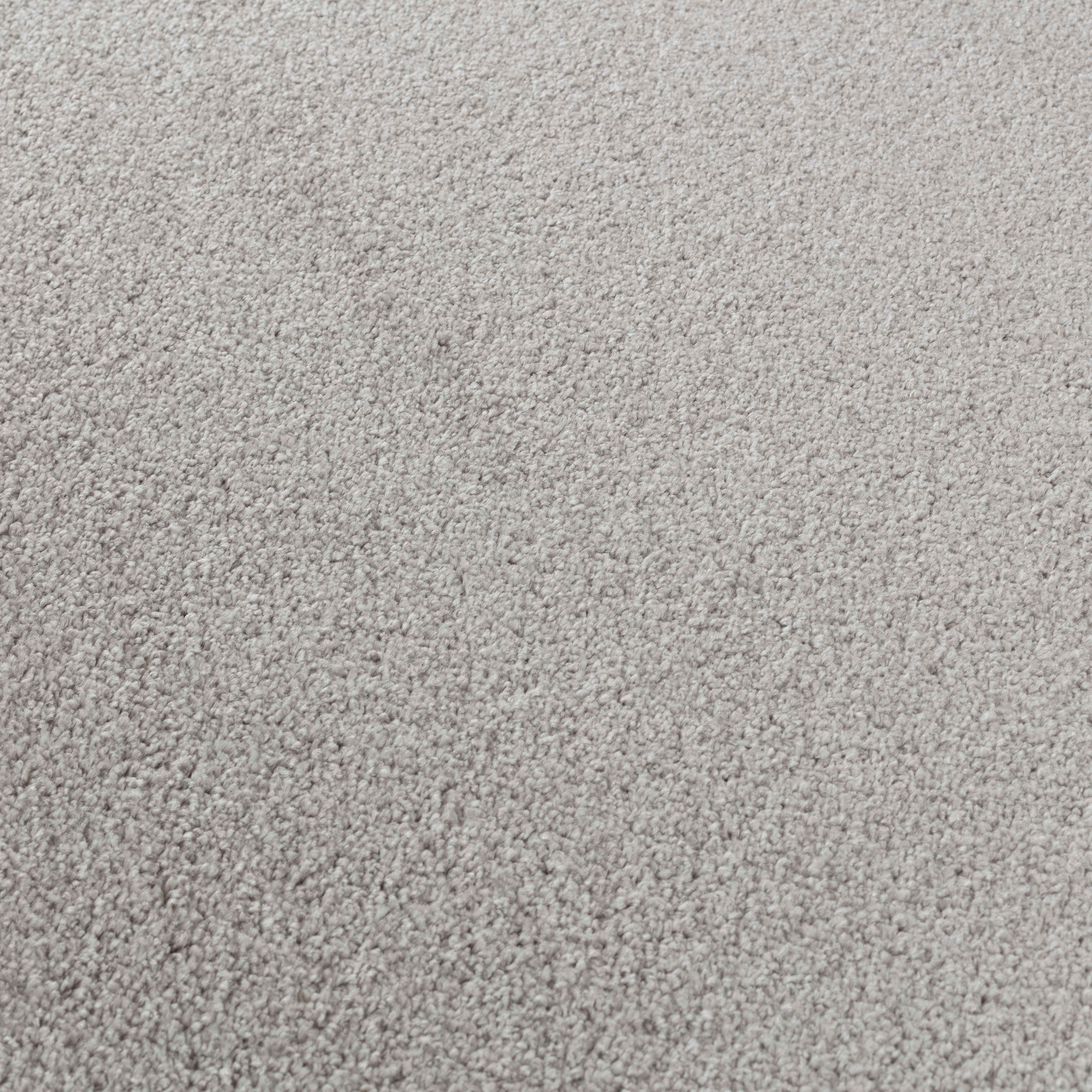 my home Teppich »Kurzflor-Frisee MALAGA 4700 uni meliert« rechteckig 10 mm Höhe Wohnzimmer, Schlafzimmer, flacher robuster Teppich, Läufer und Rund