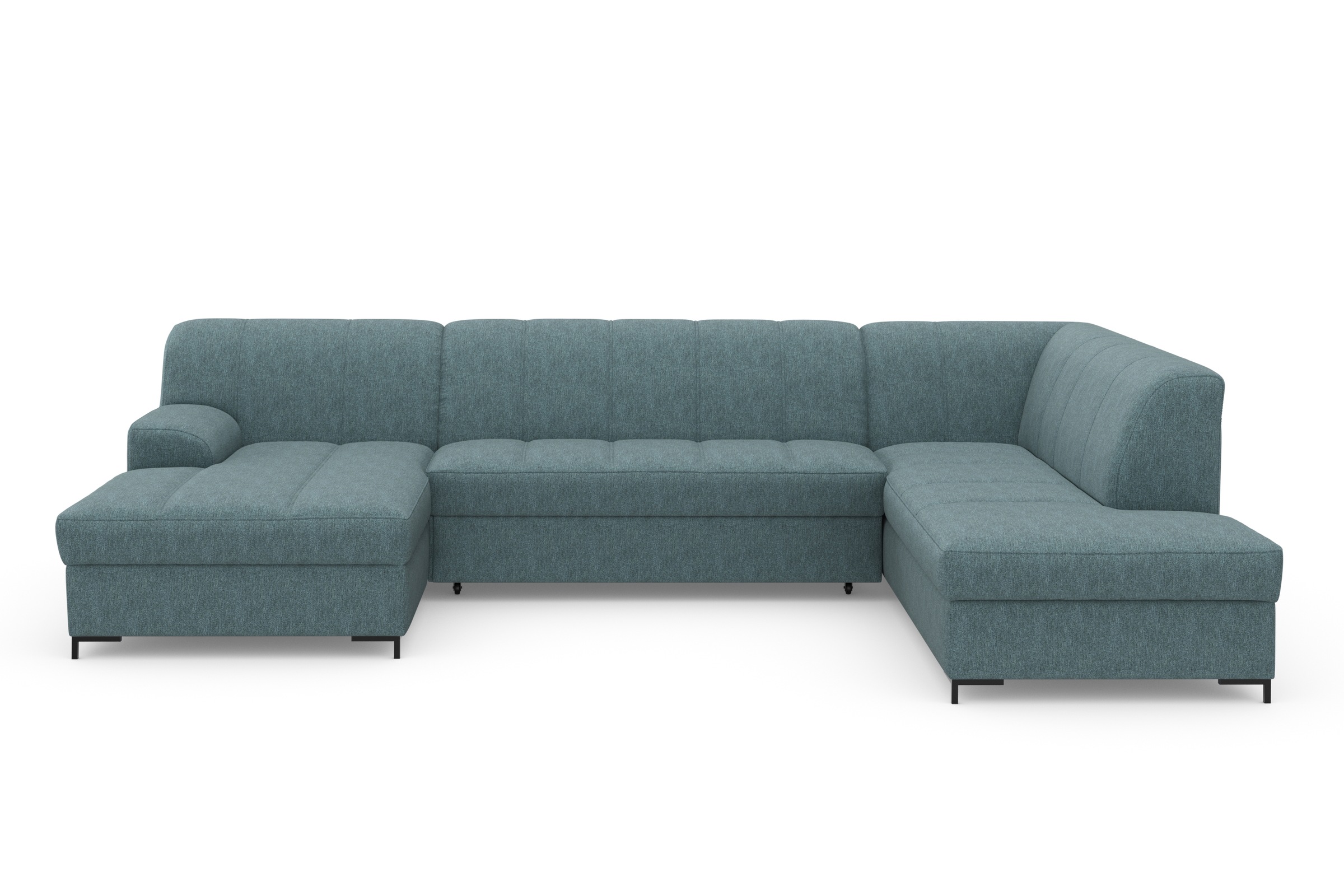 INOSIGN Wohnlandschaft »Balme, moderne Formensprache, zeitloses Design, U-Form«, Inkl. Zierkissen, wahlweise mit Bettfunktion