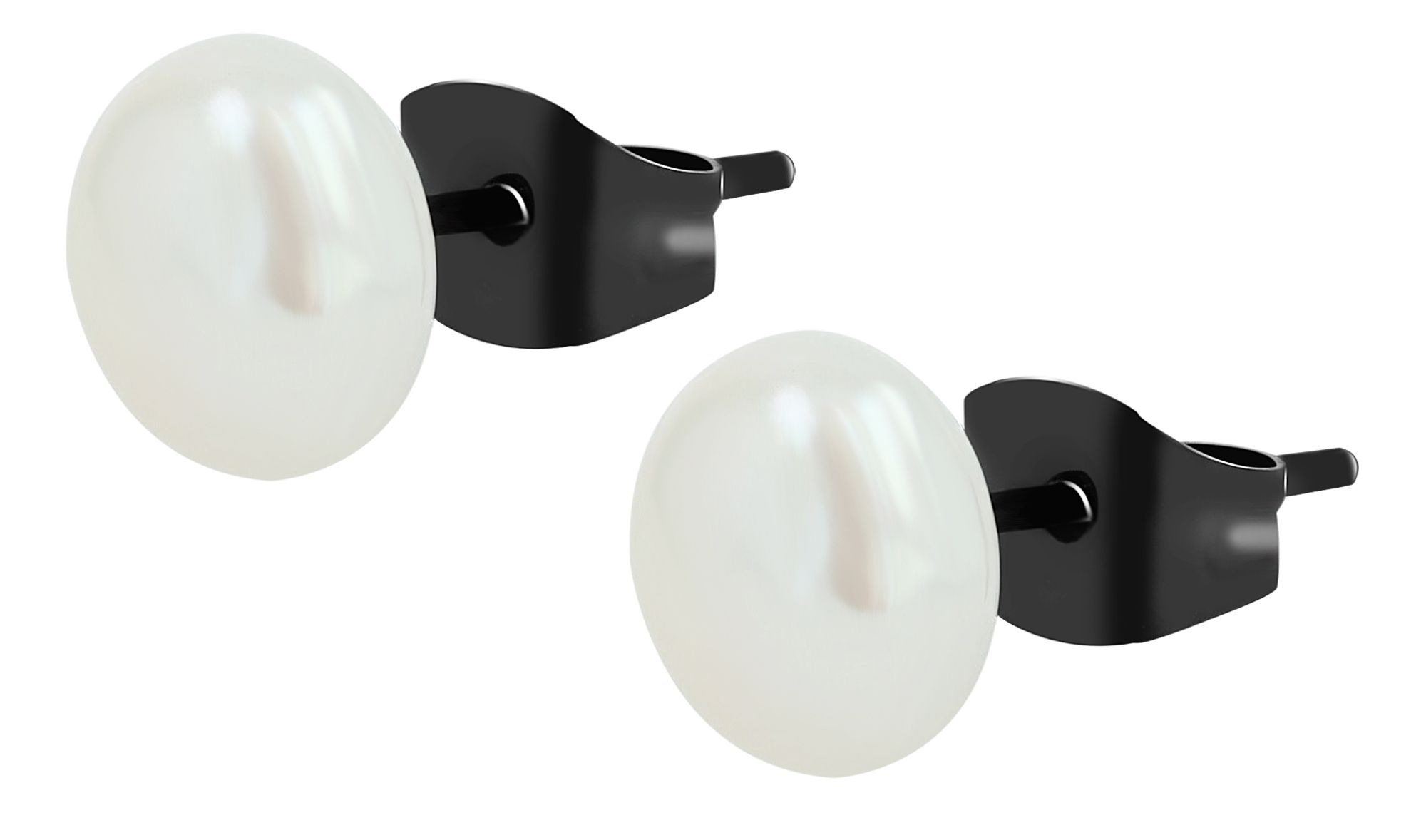 Adelia´s Paar Ohrstecker »Damen Ohrringe ¿ Ohrstecker aus Edelstahl mit Süßwasserperle«