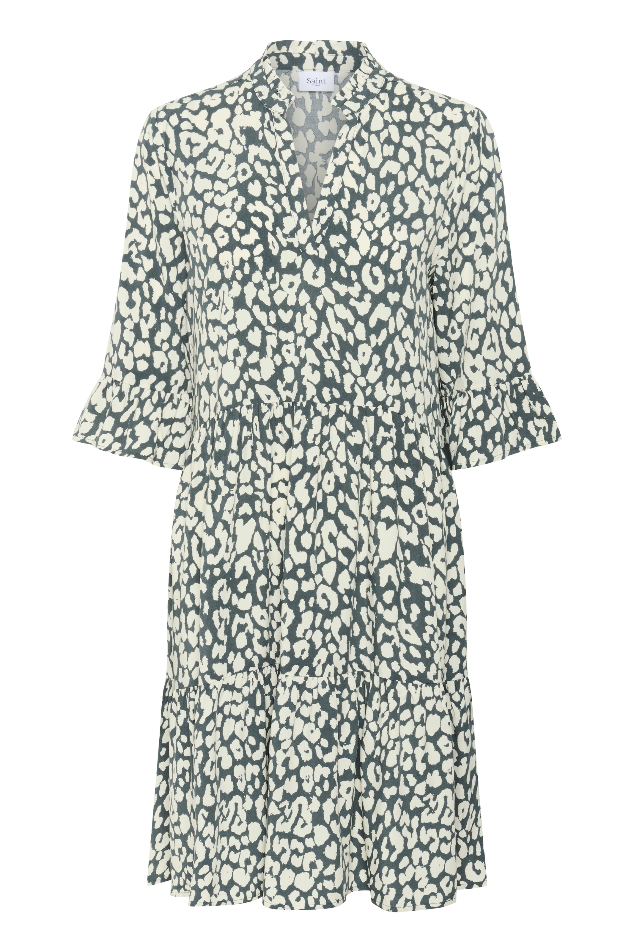 Saint Tropez Blusenkleid »EdaSZ Dress«, mit Volant und 3/4 Ärmel