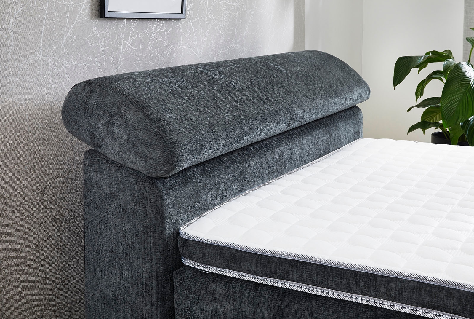 Jockenhöfer Gruppe Boxspringbett »Diva, inkl. 7-Zonen-TTFK-Matratze« Kopfteil höhenverstellbar, KS-Topper