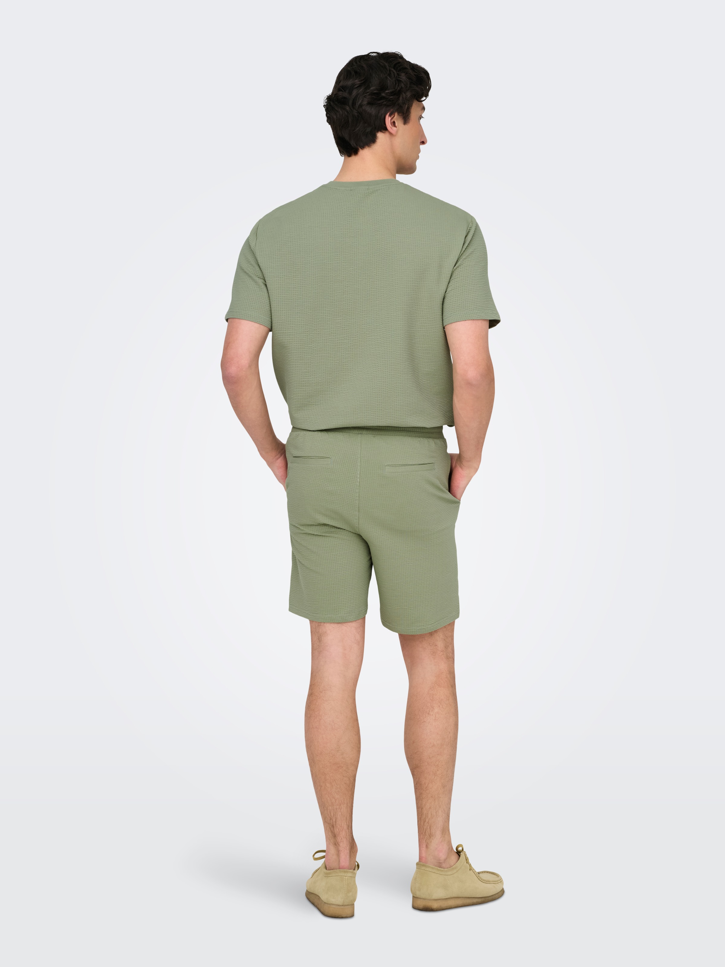 ONLY & SONS Shorts »ONSKIAN LIFE REG SEERSUCKER SHORTS NOOS«