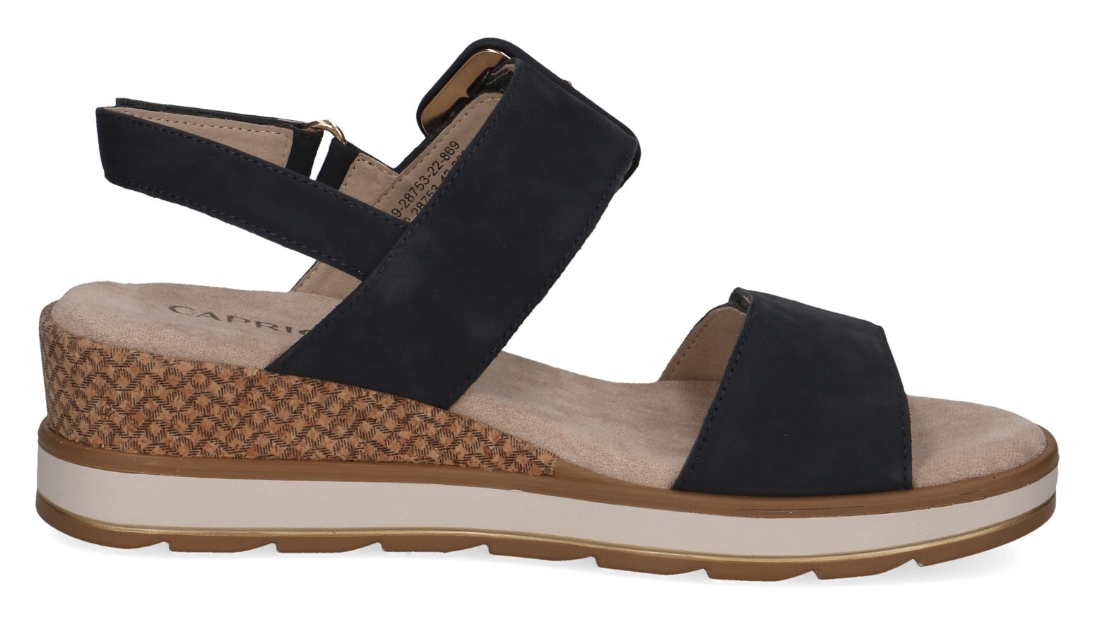Caprice Keilsandalette, Sommerschuh, Riemchensandale in bequemer Weite