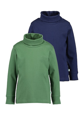 Langarmshirt »Blue Seven Jungen Rollkragenpullover KIDS BOYS BASICS - 2er Pack«, (2 tlg.)