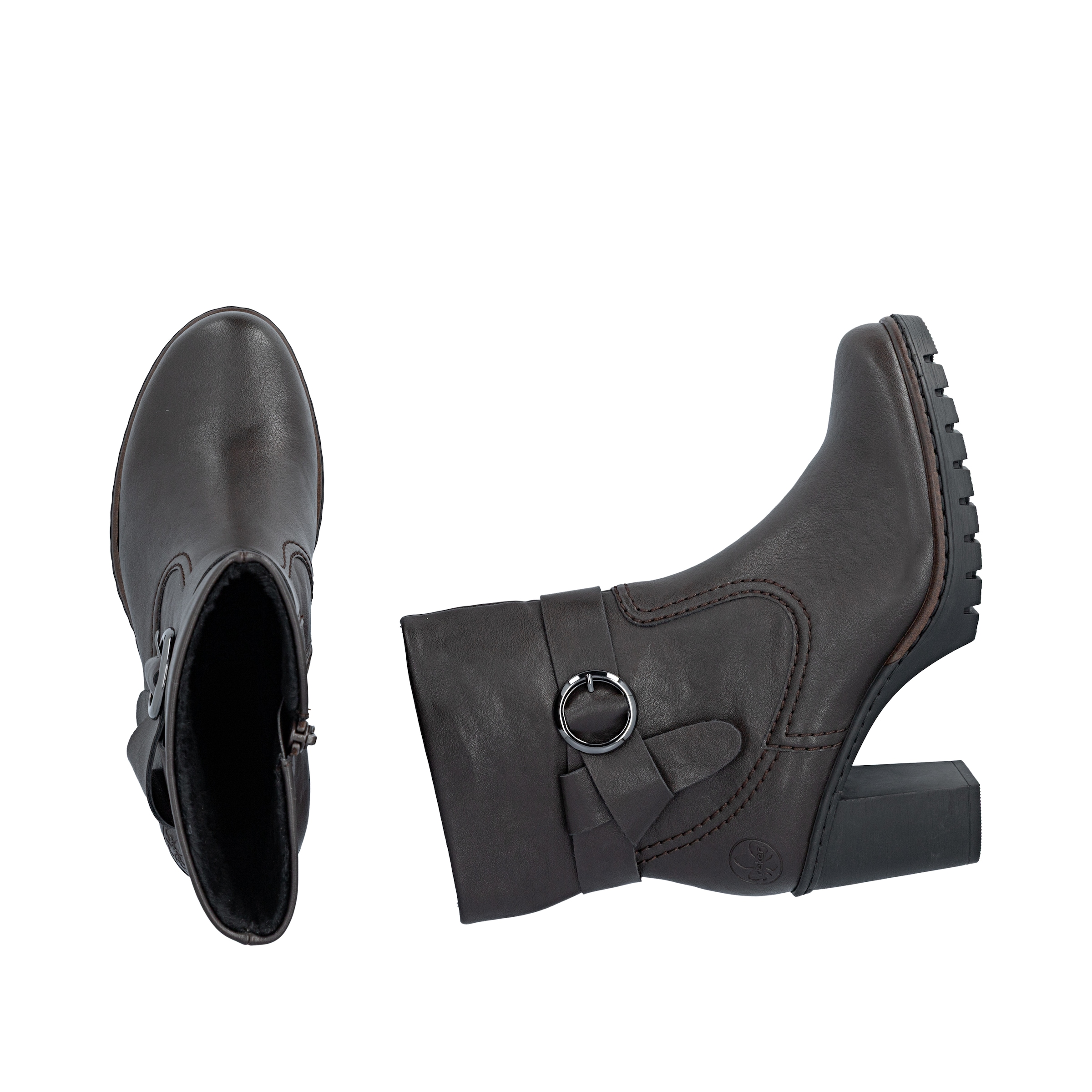 Rieker Stiefelette  Ankleboots, Blockabsatz, mit Reißverschluss