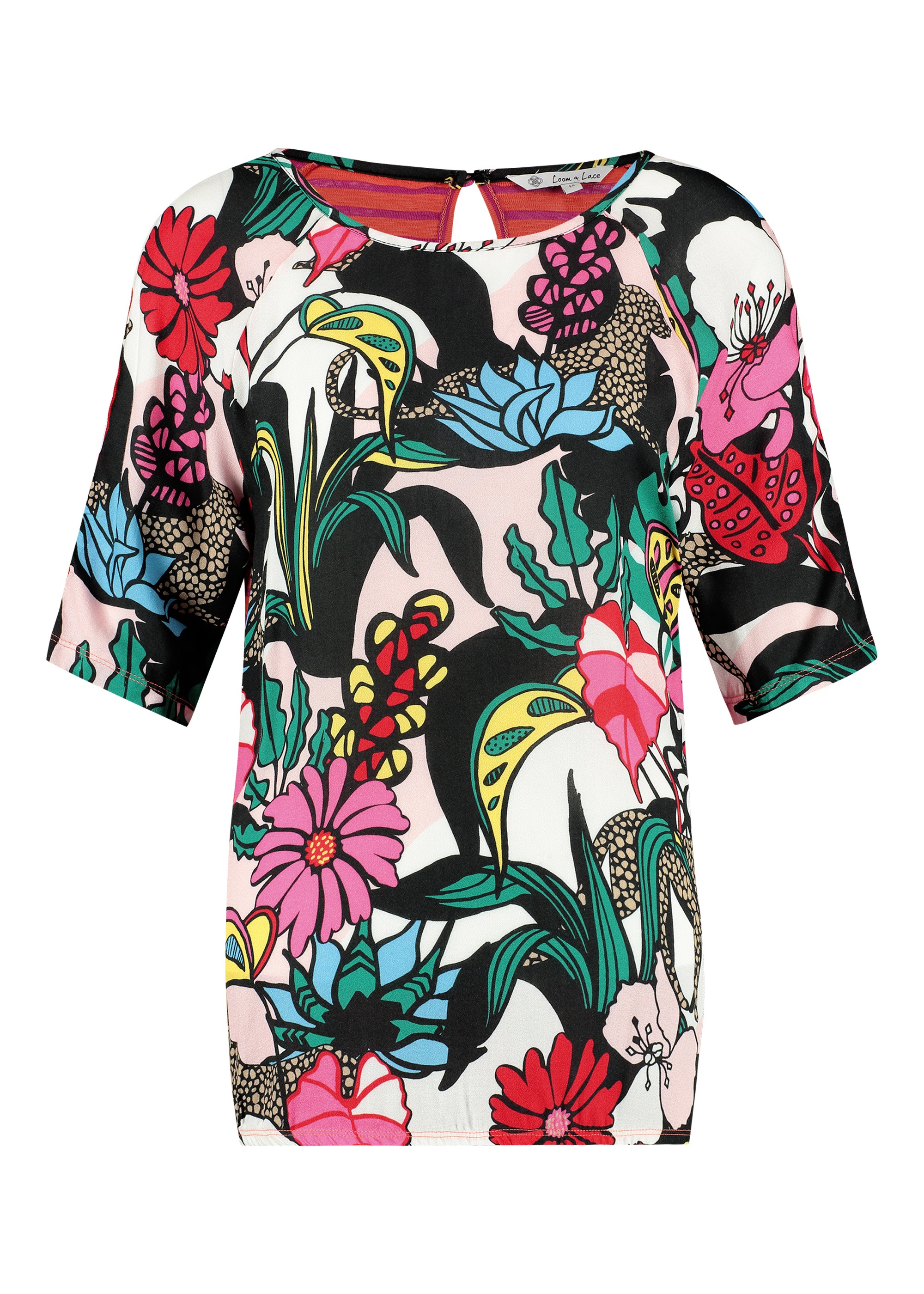 Loom&Lace Shirtbluse mit Multicolour-Druck