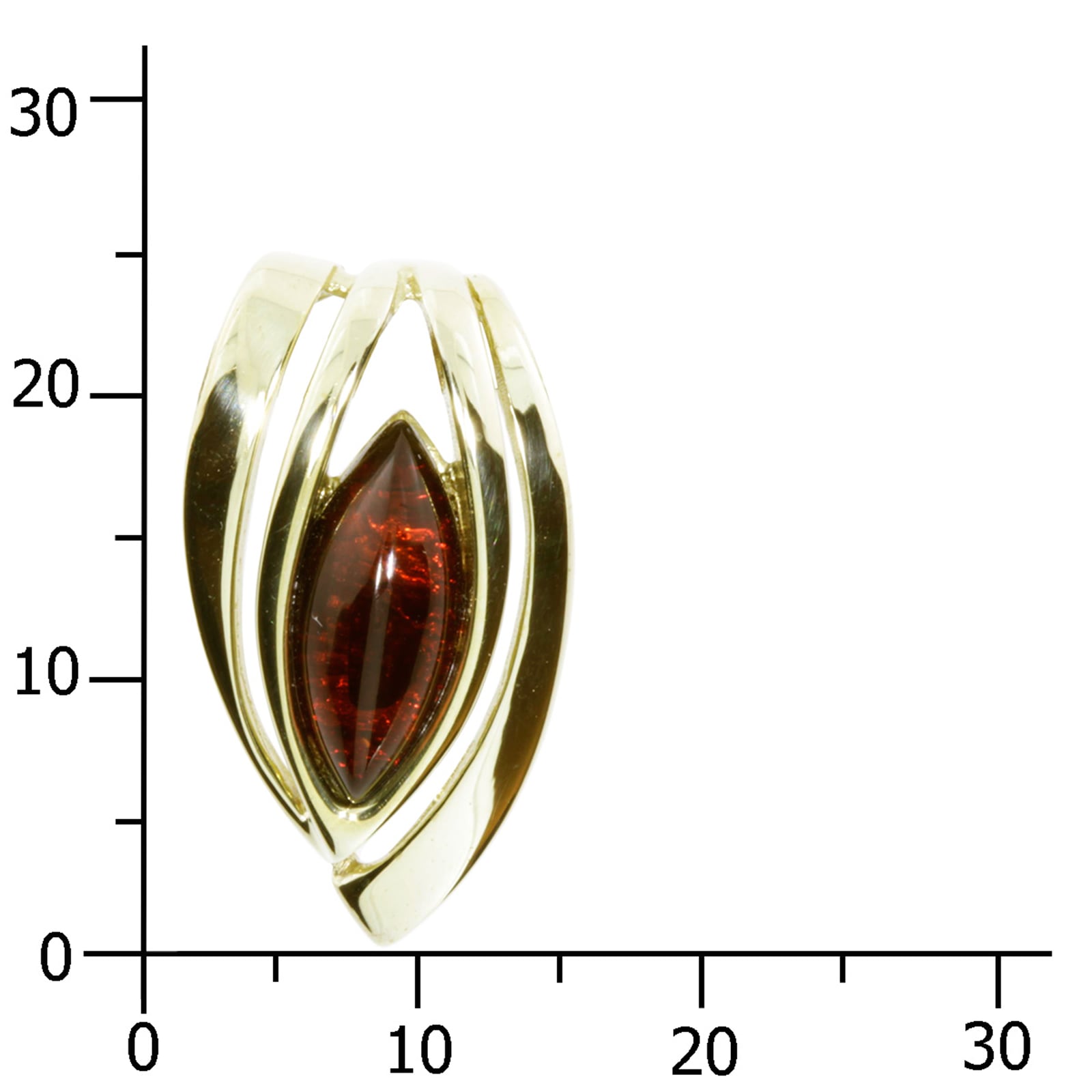OSTSEE-SCHMUCK Kettenanhänger »- Gleiter-Rana - Gold 333/000 - Bernstein«