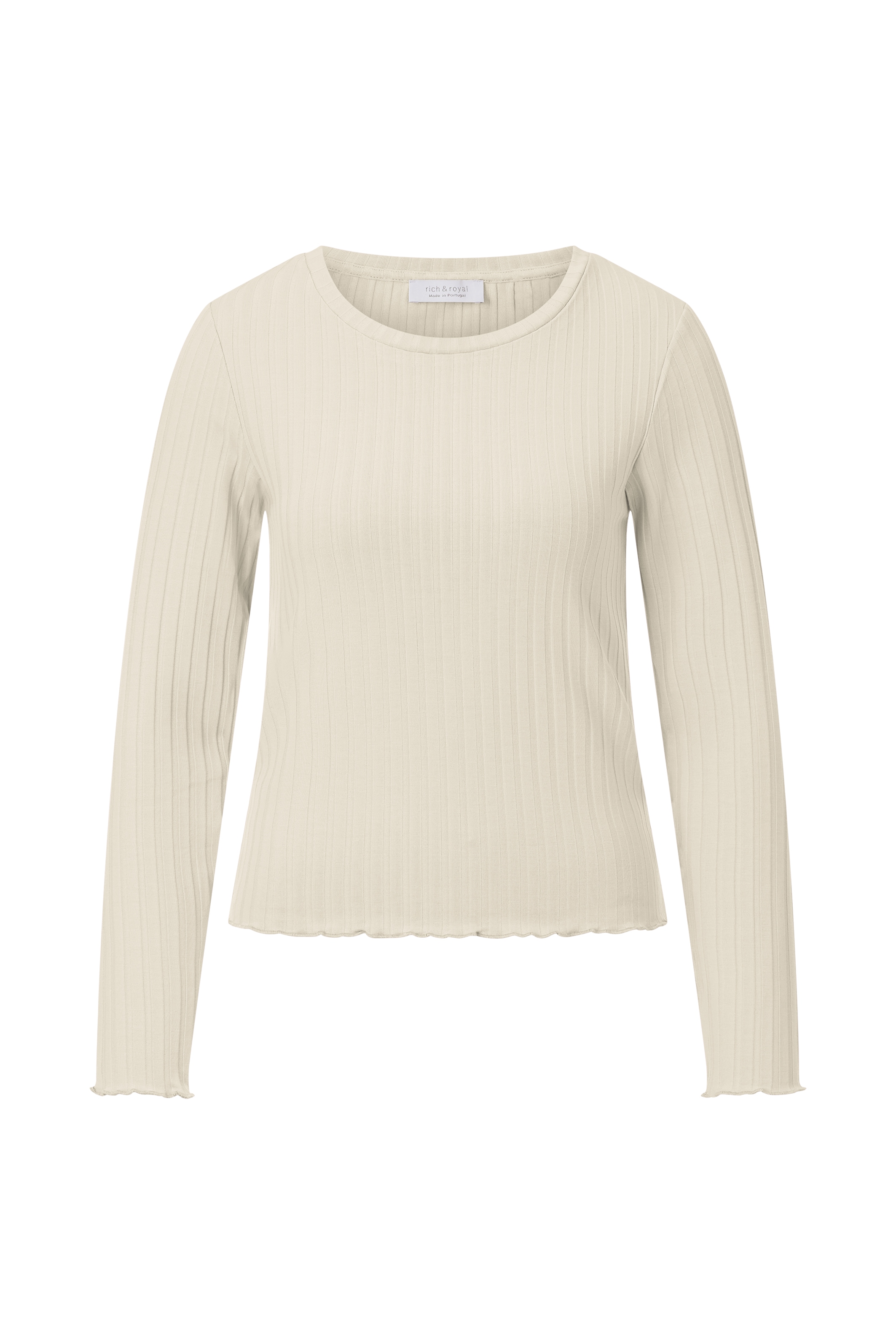 RICHROYAL Longsleeve, perfekt zum drunterziehen, mit Rollkante am Ausschnitt